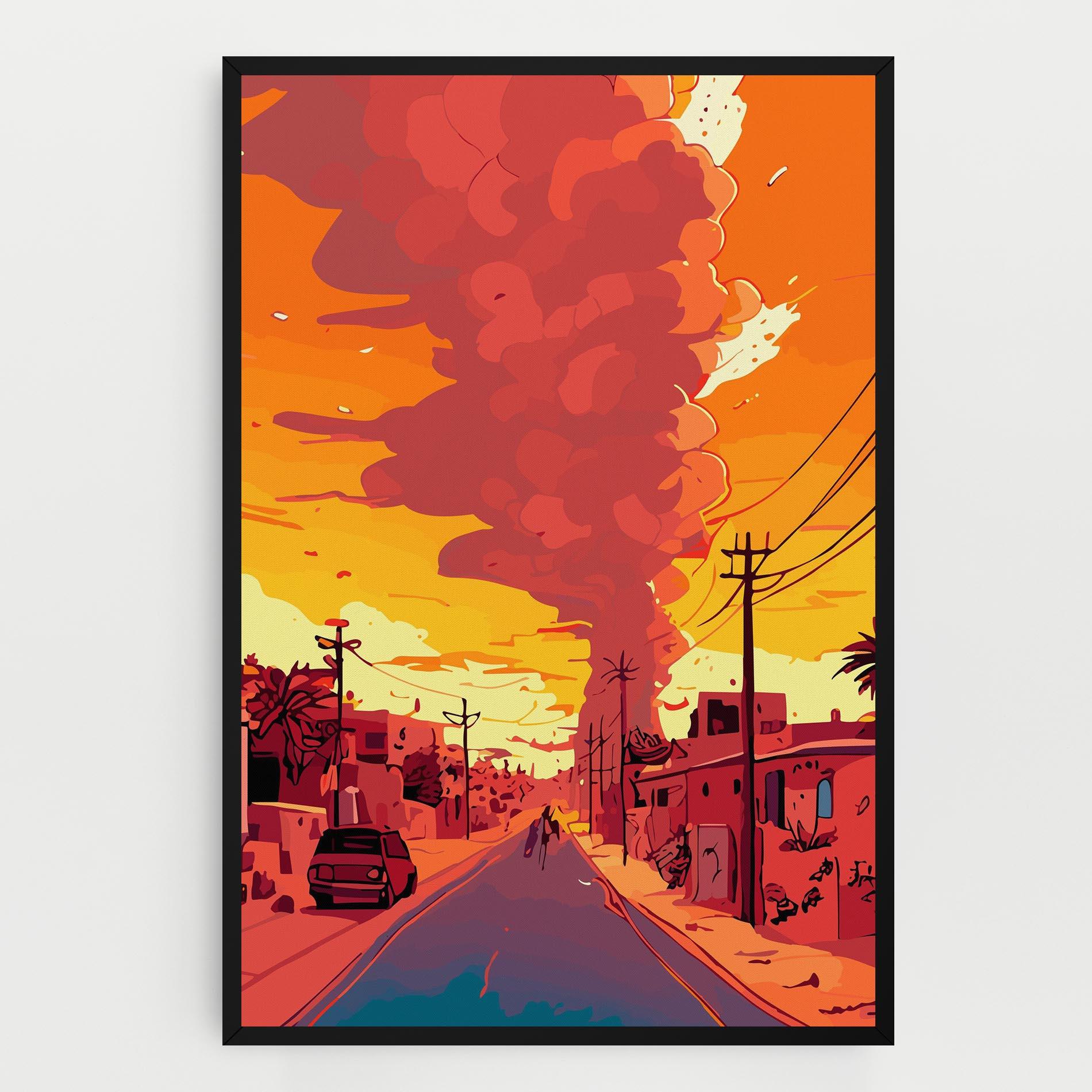 Vászonkép African Smoke mockup 0