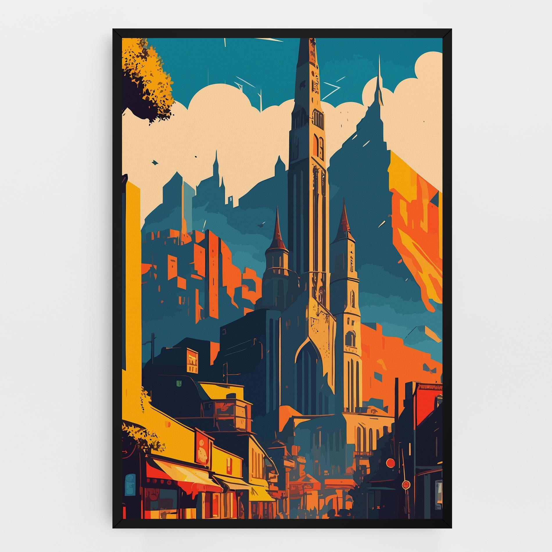 Vászonkép African Tower mockup 0