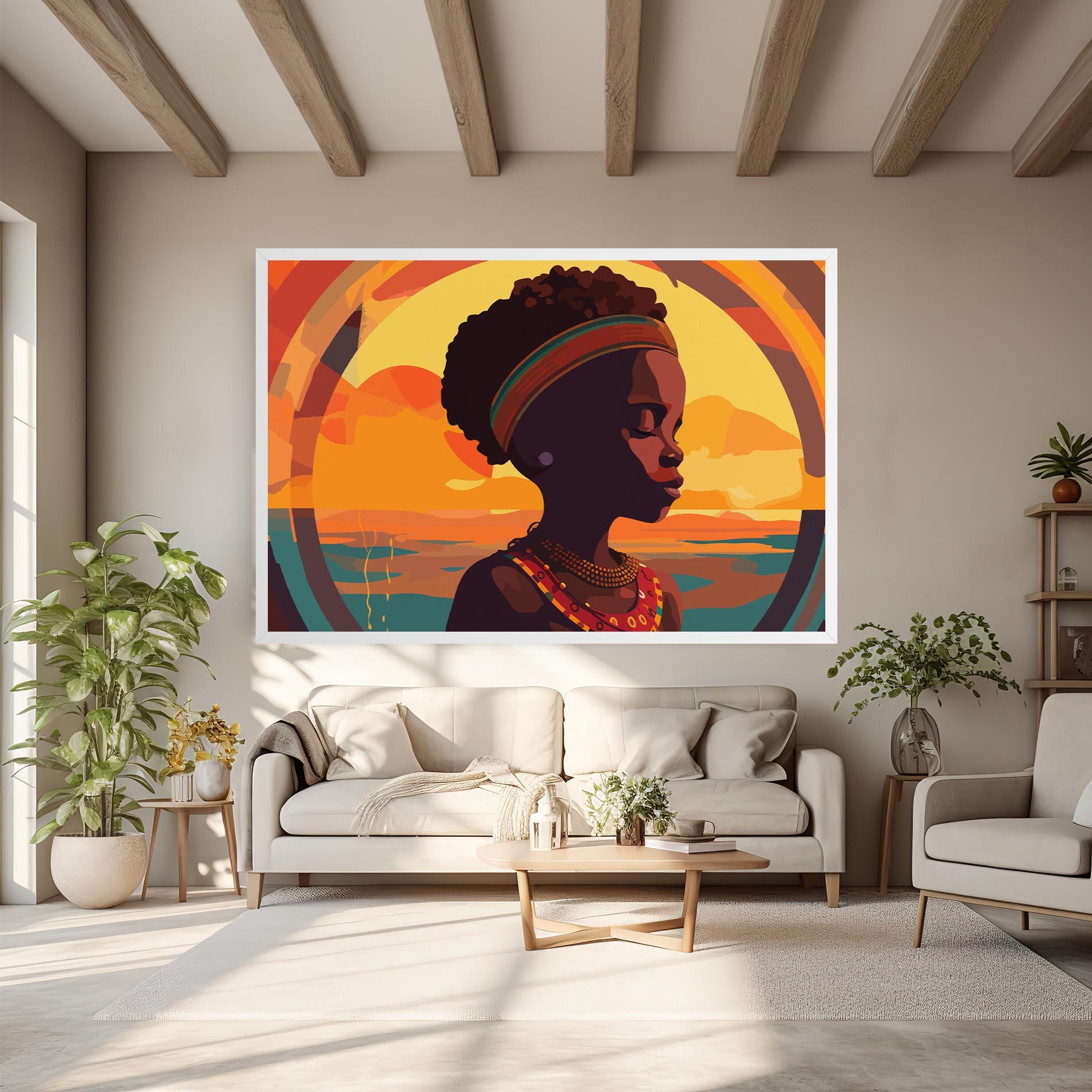 Vászonkép African Pretty Child mockup 6