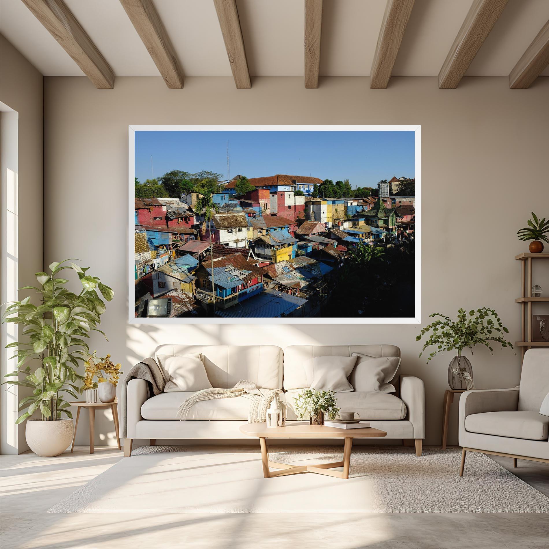 Vászonkép Slum Building mockup 6