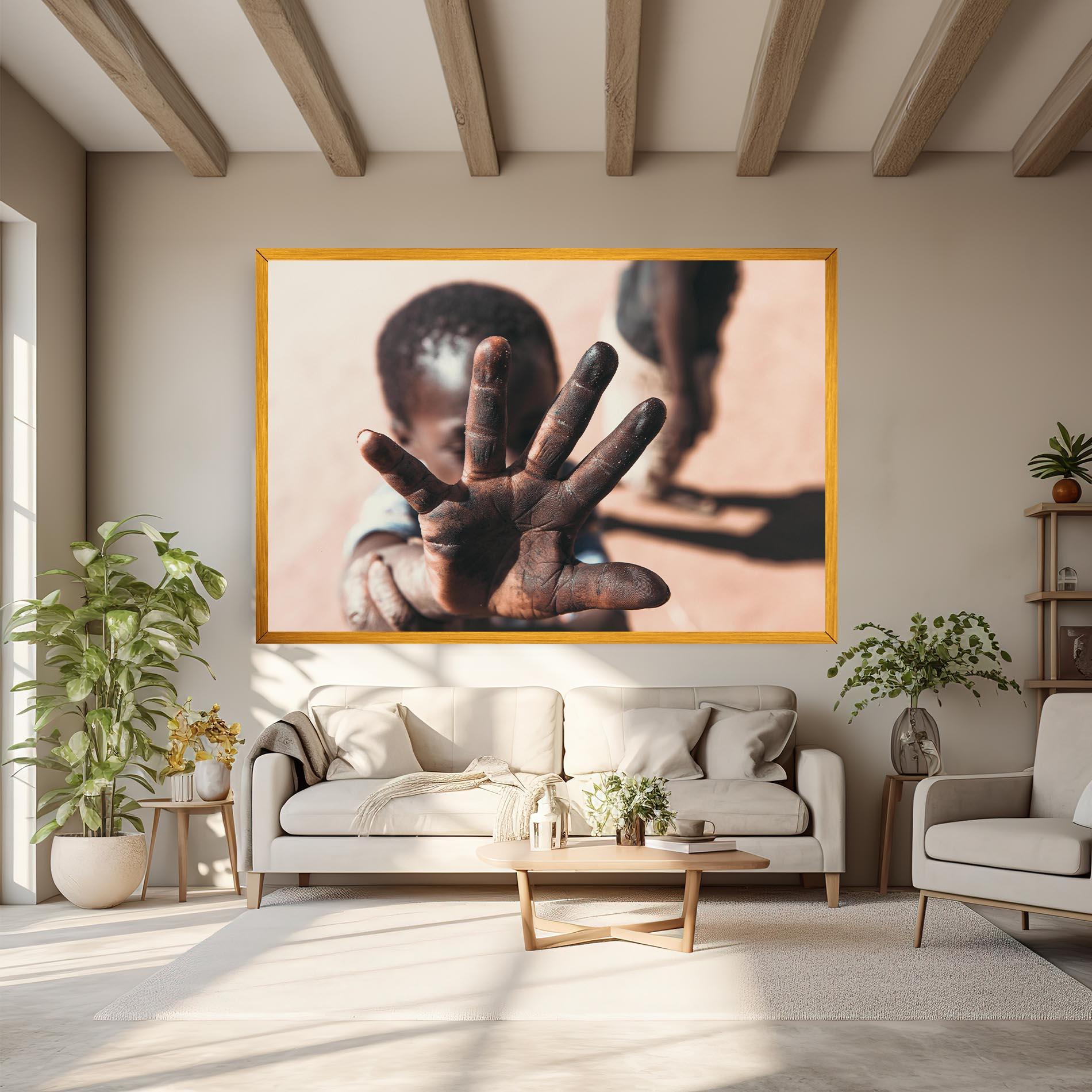 Vászonkép Little Dirty Hand mockup 6