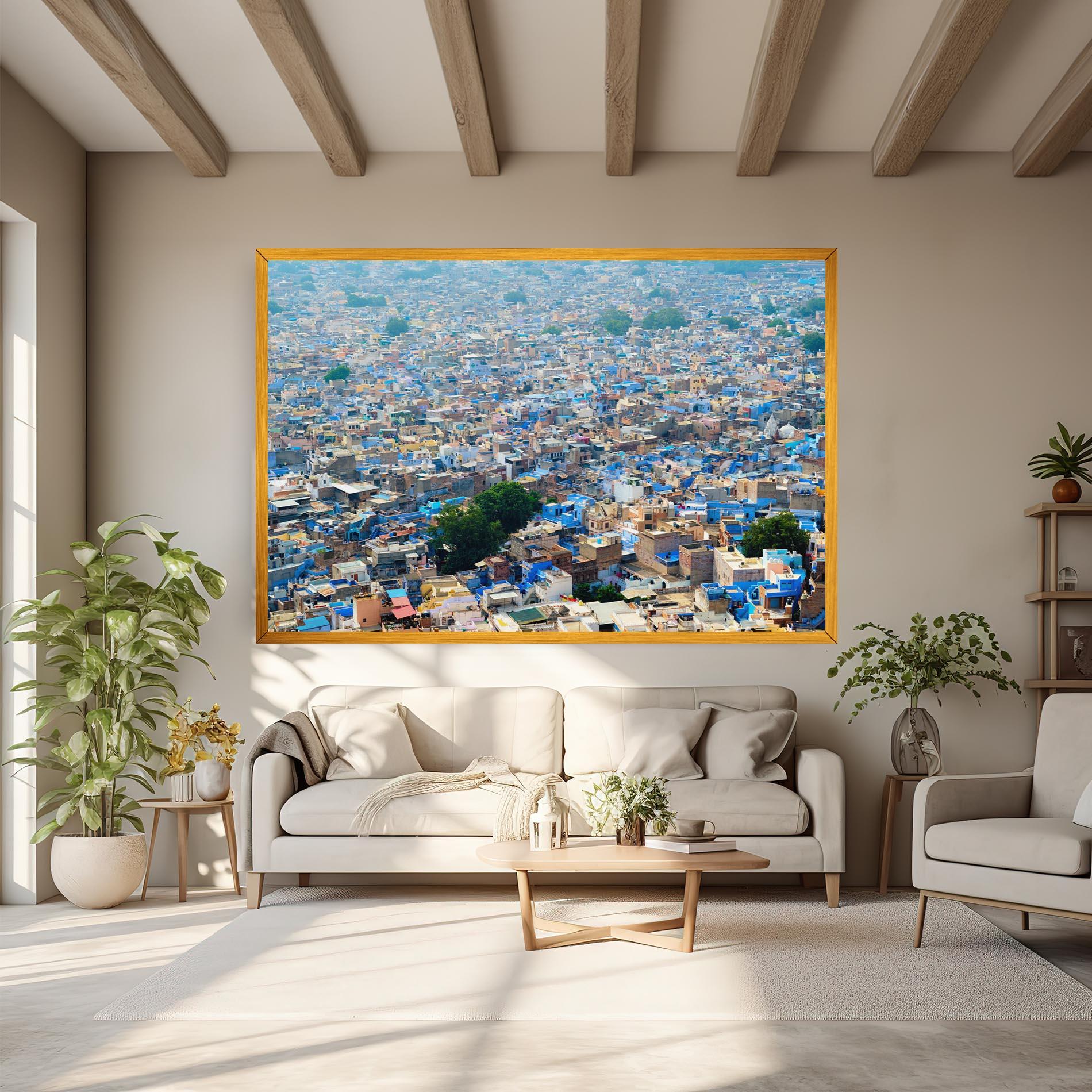 Vászonkép Rajasthan India Buildings mockup 6