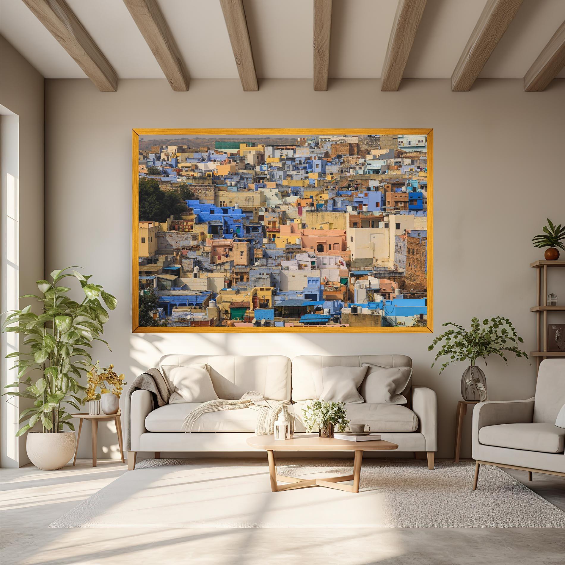 Vászonkép Rajasthan View India mockup 6