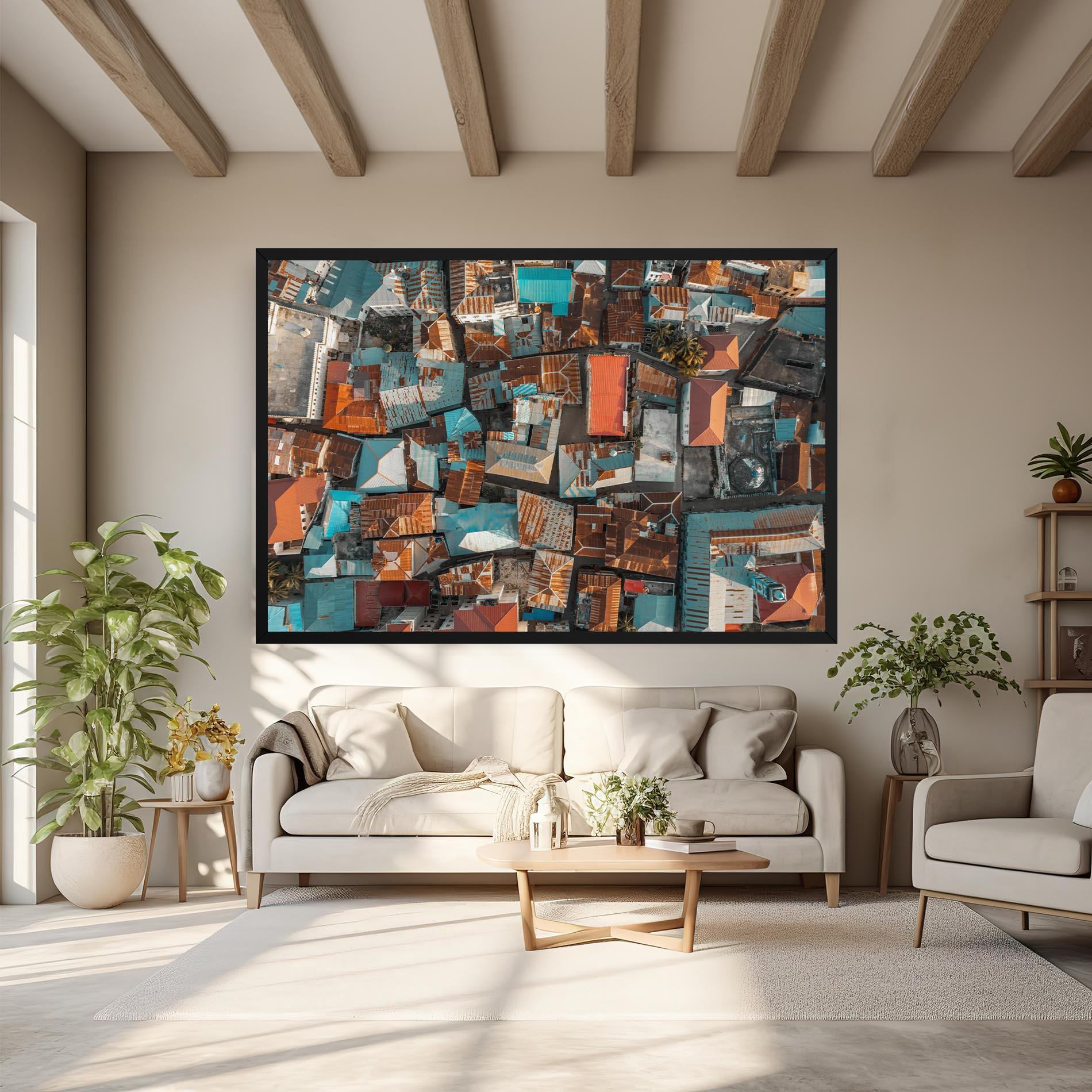 Vászonkép Island Tanzania mockup 6