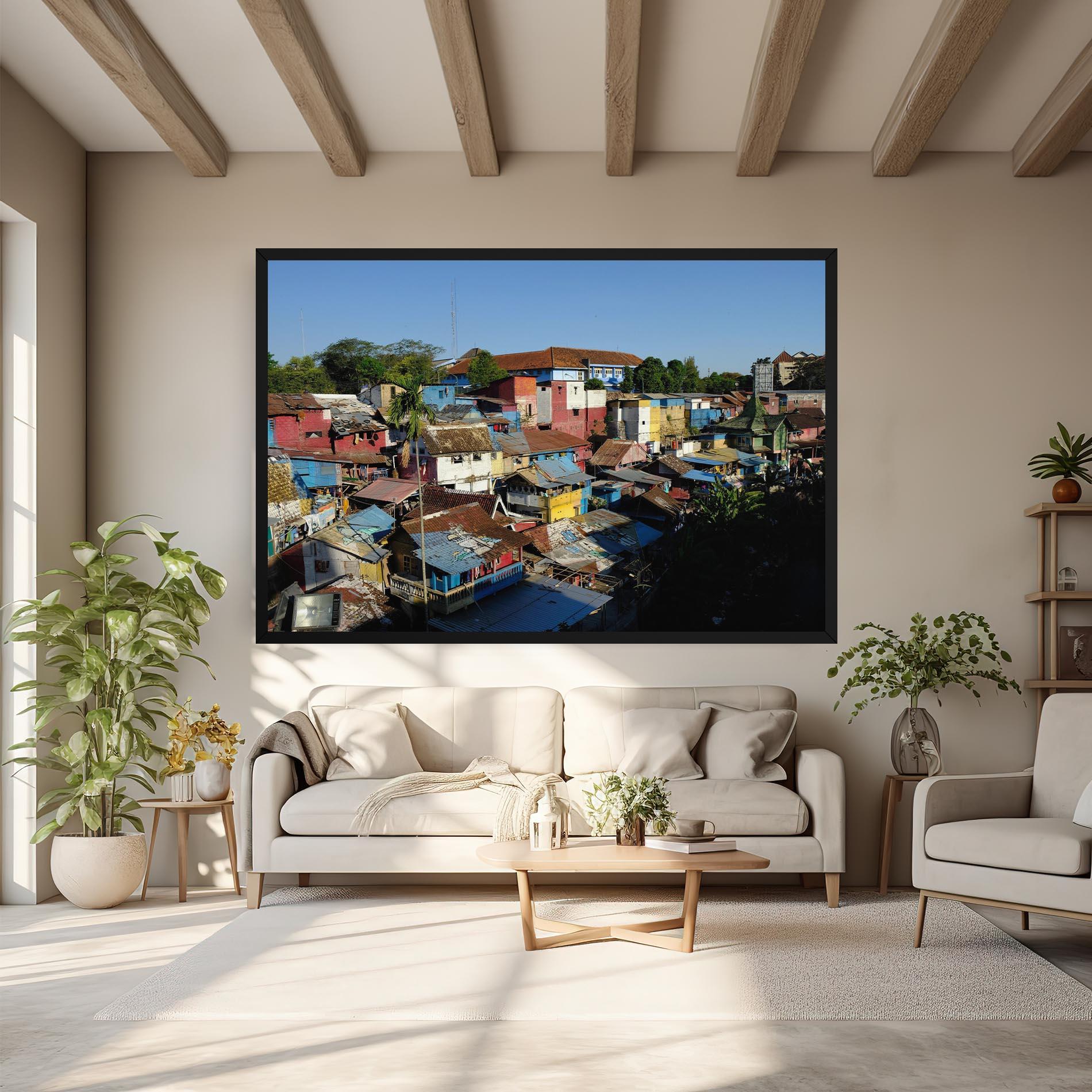 Vászonkép Slum Building mockup 6