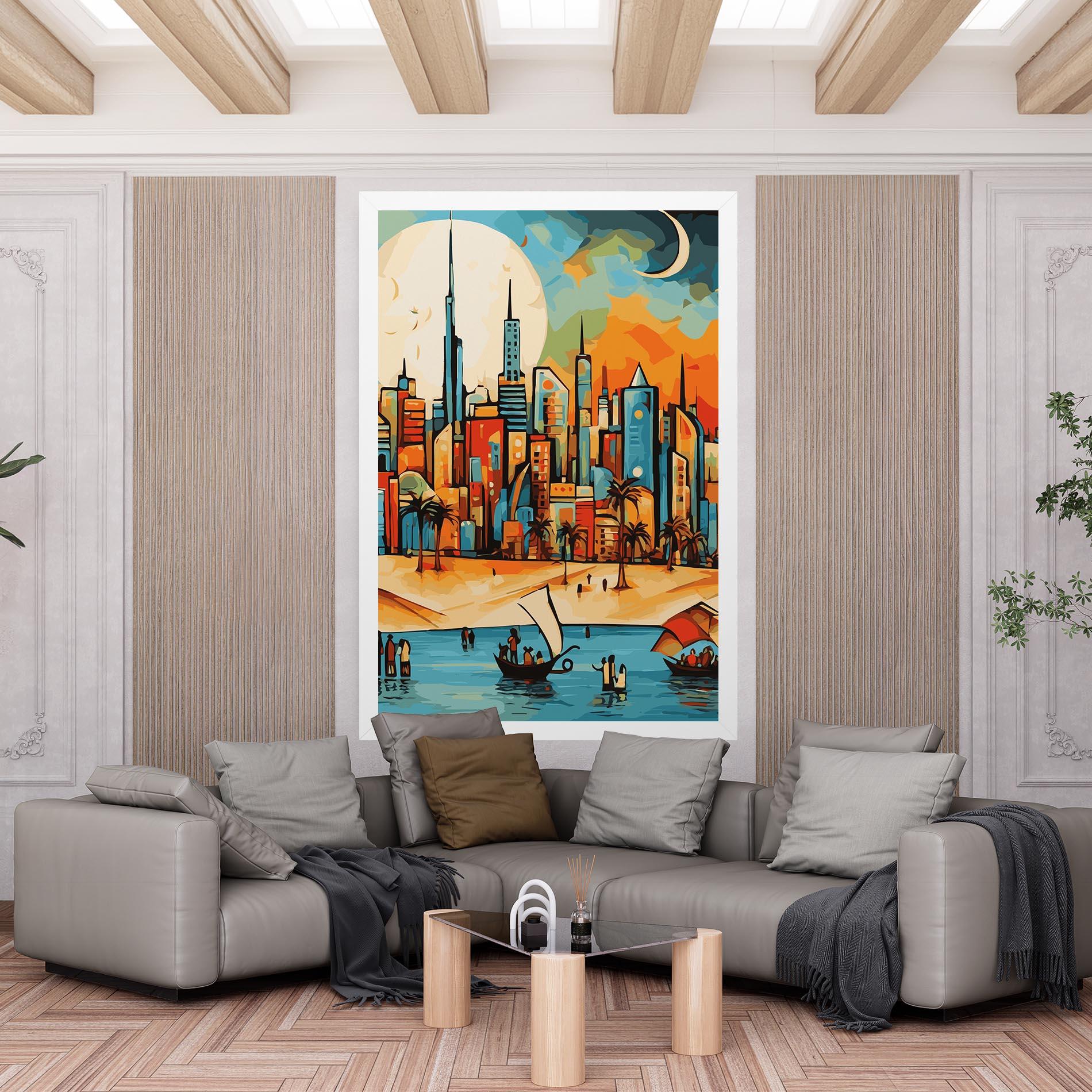 Vászonkép African Moon mockup 6