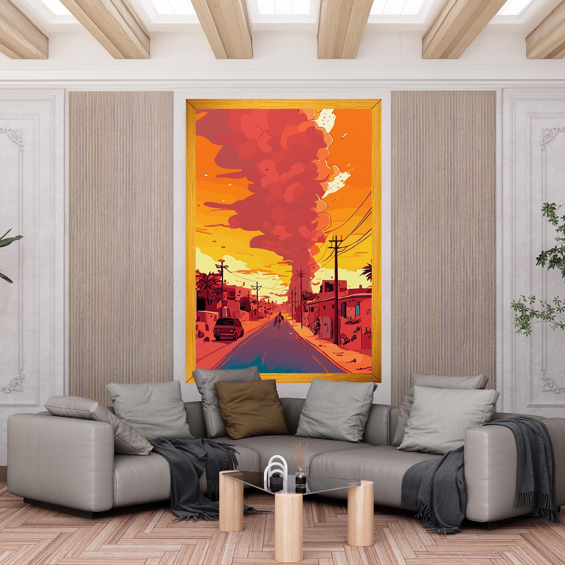 Vászonkép African Smoke mockup 6