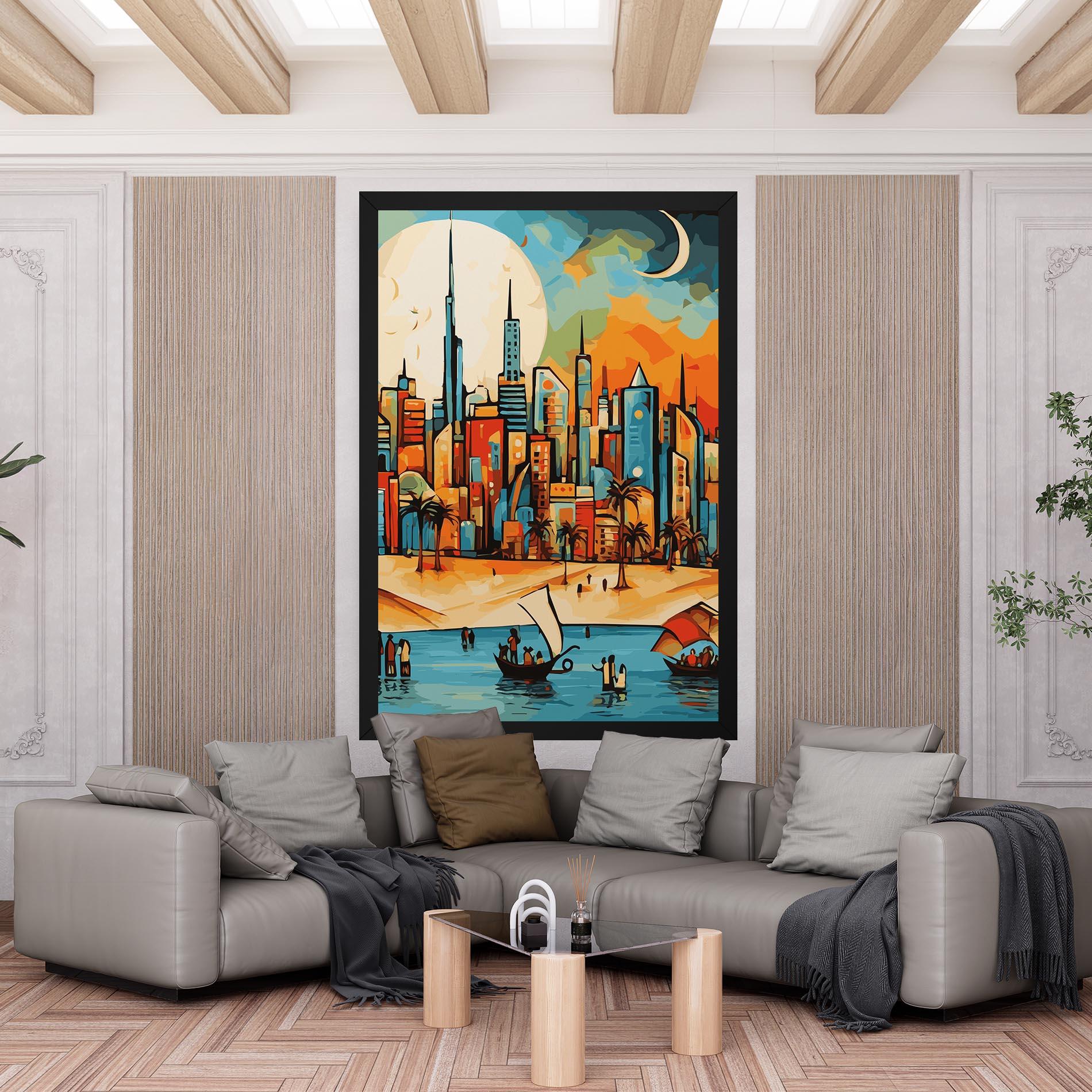 Vászonkép African Moon mockup 6