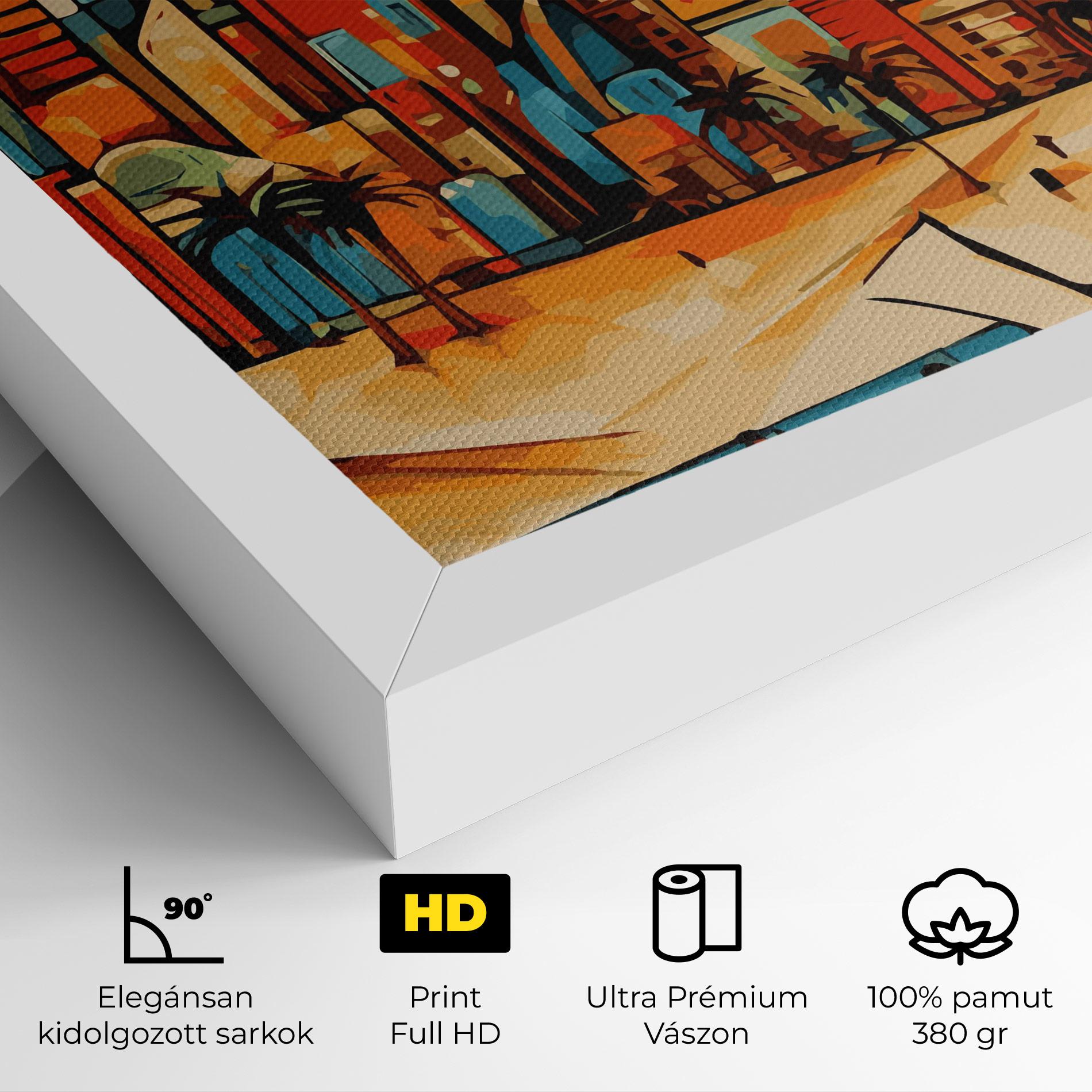 Vászonkép African Moon mockup 4