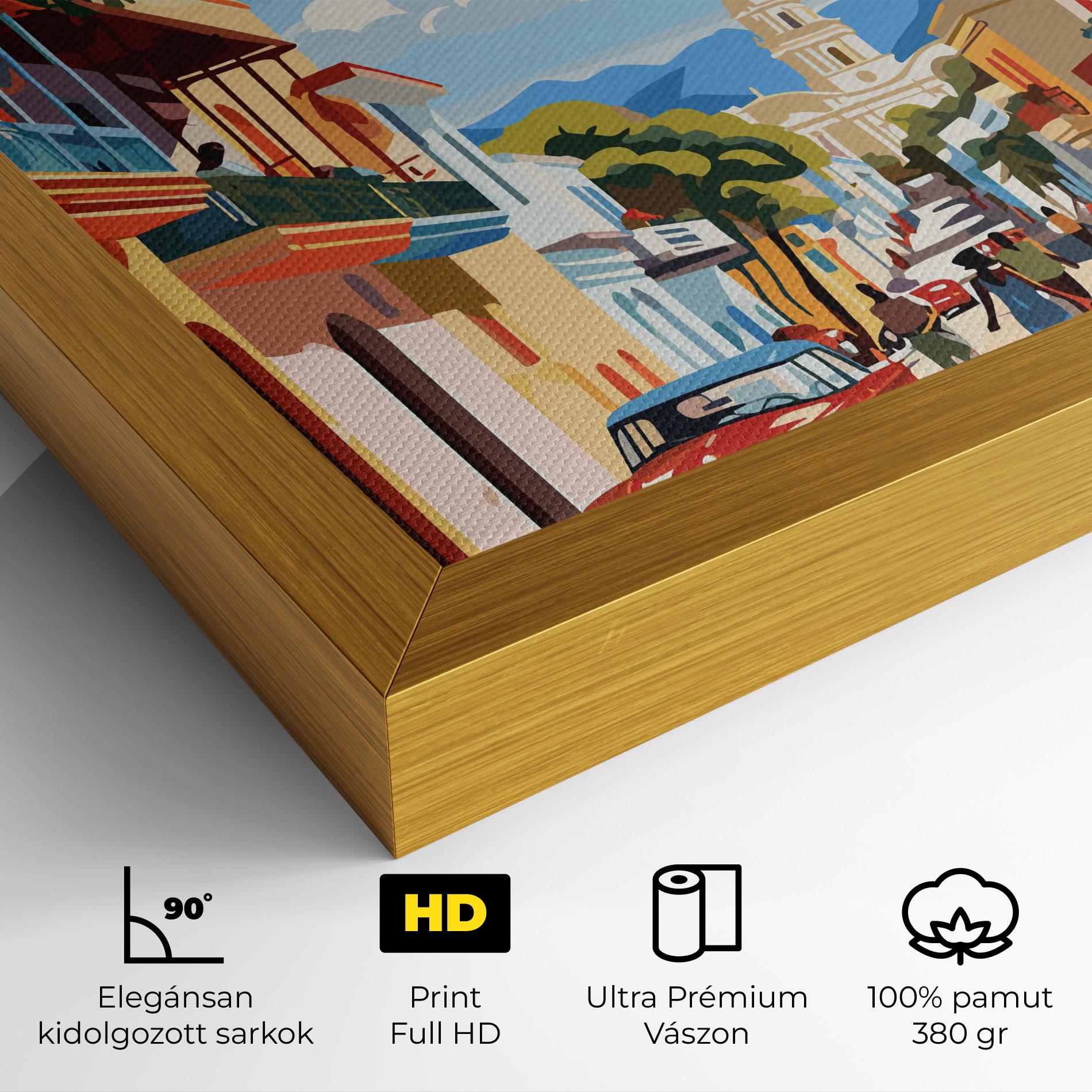 Vászonkép African Street mockup 4