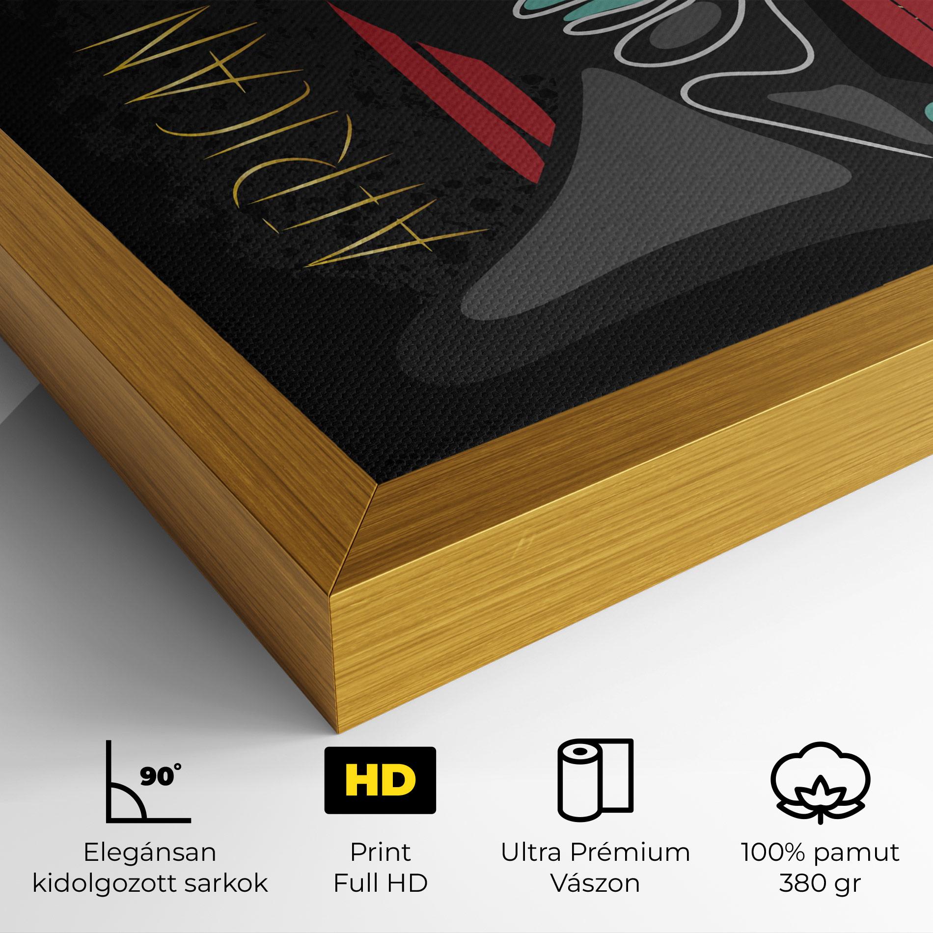 Vászonkép Gold African Girl mockup 4