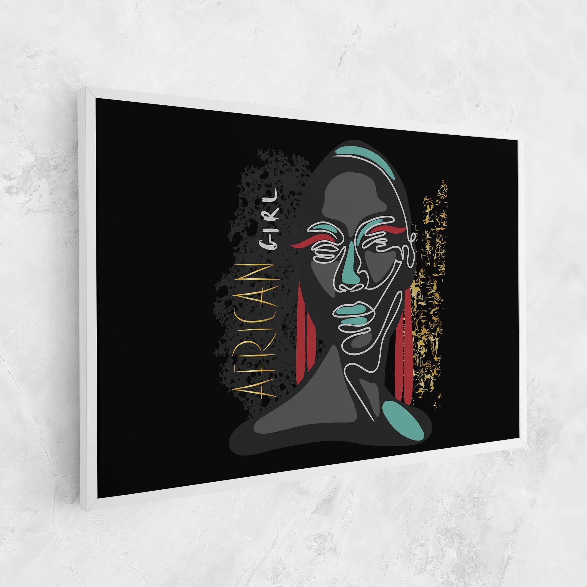 Vászonkép Gold African Girl mockup 1