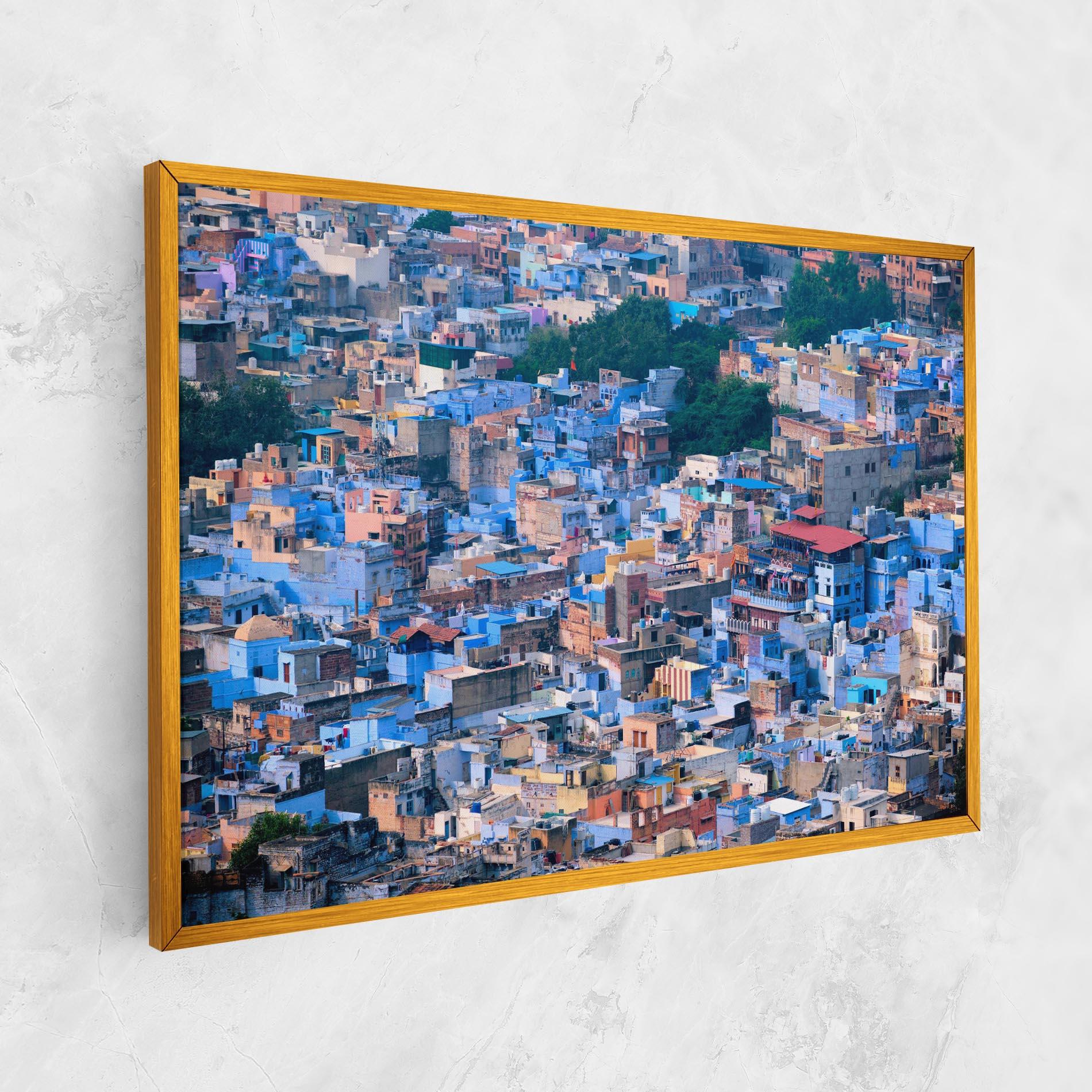 Vászonkép Blue City India mockup 1