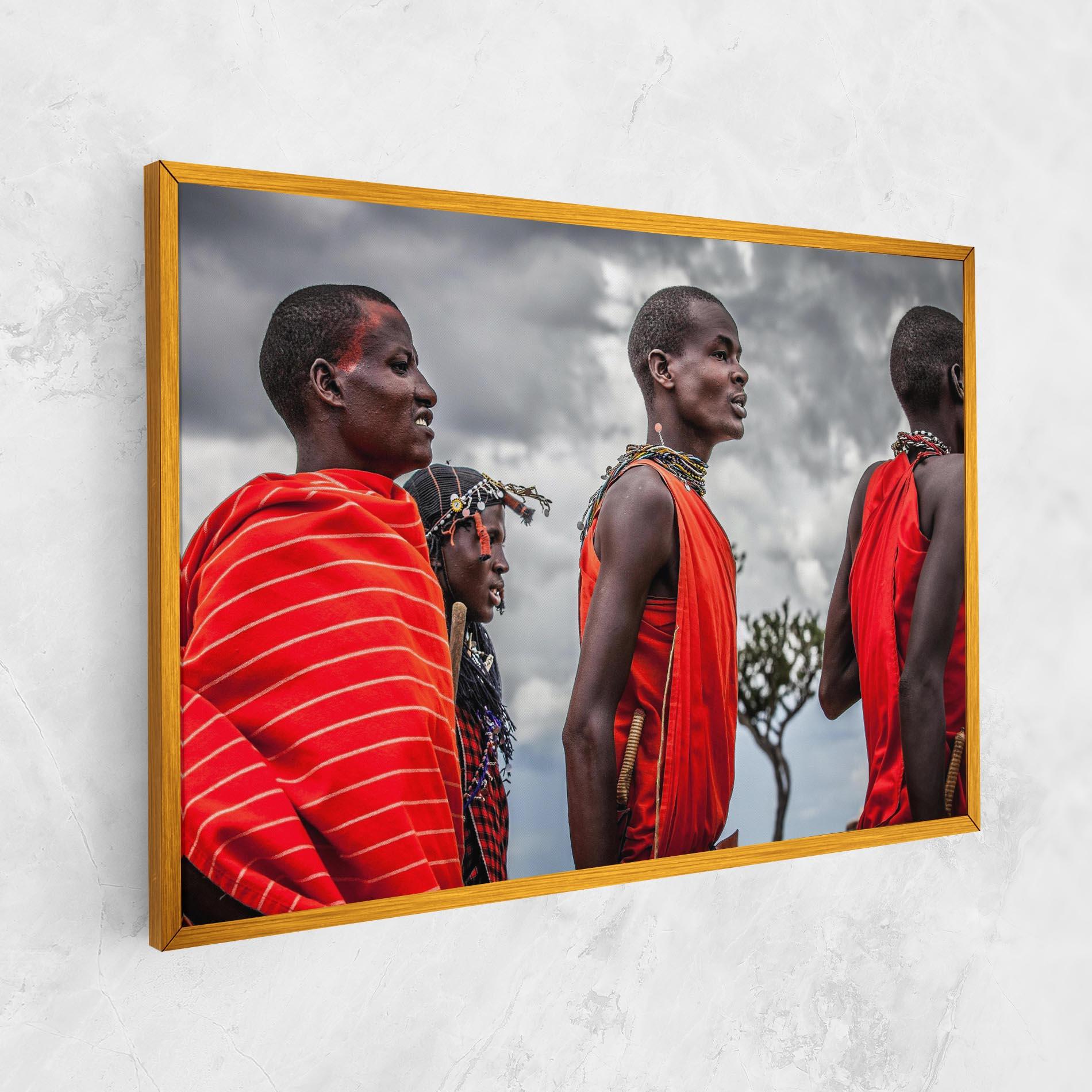 Vászonkép Red African Clothes mockup 1