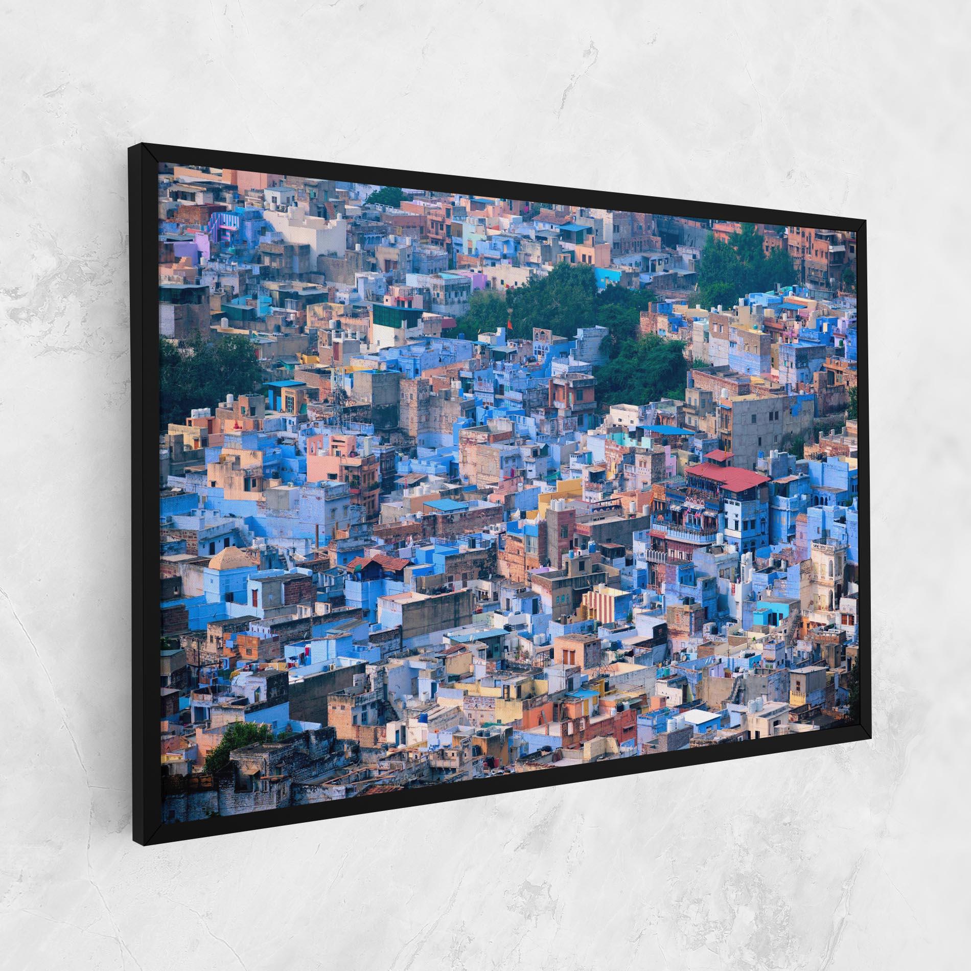 Vászonkép Blue City India mockup 1