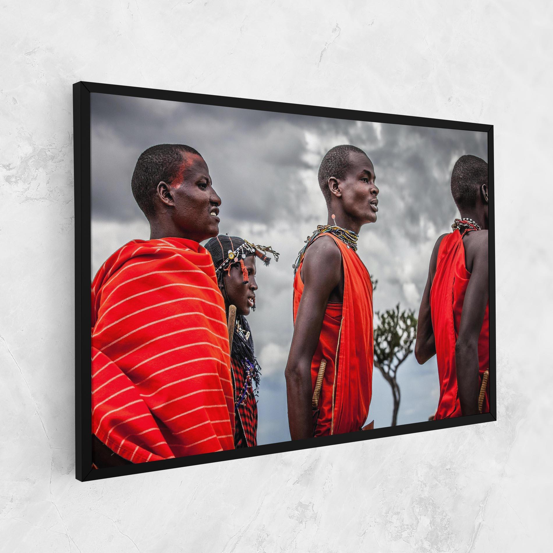 Vászonkép Red African Clothes mockup 1