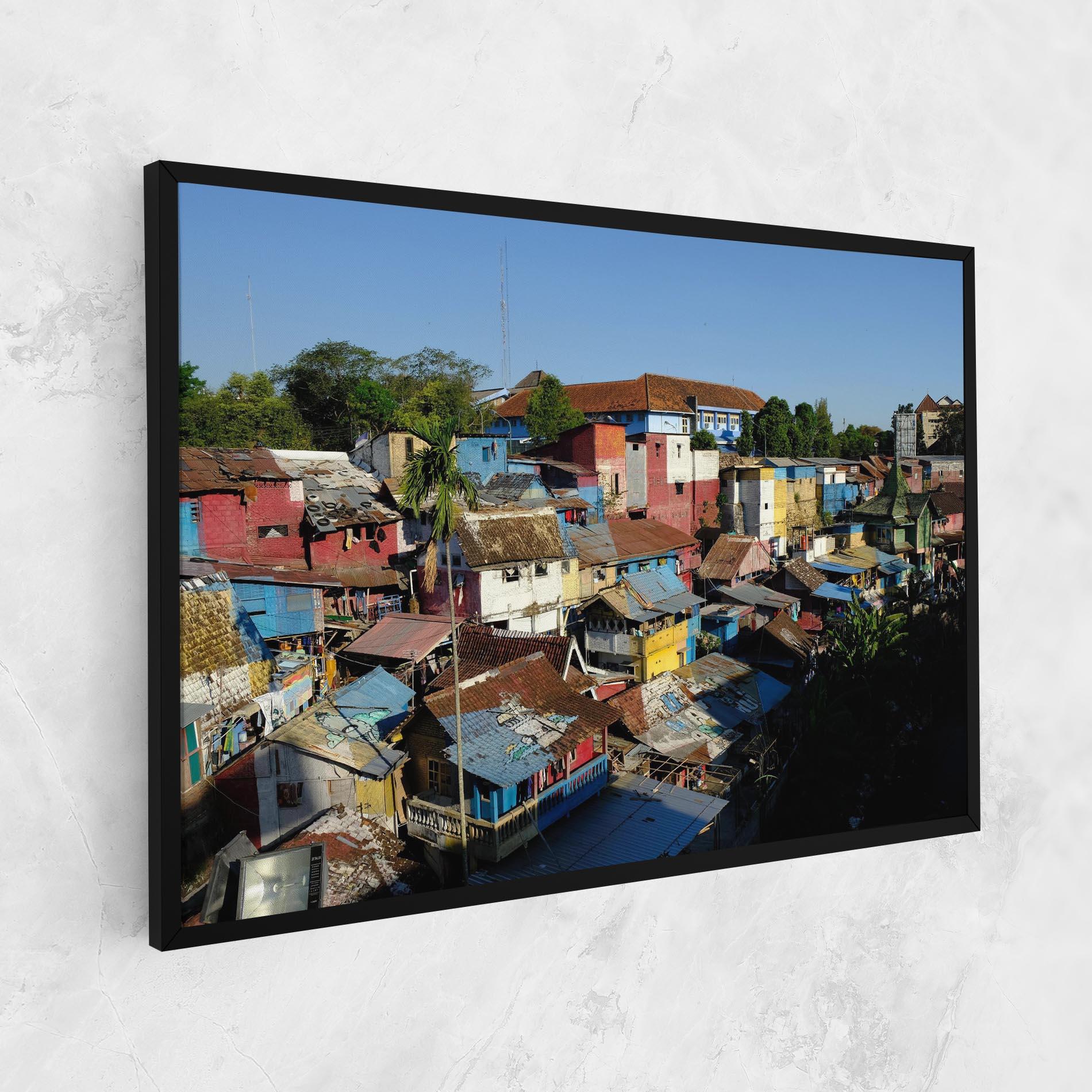 Vászonkép Slum Building mockup 1