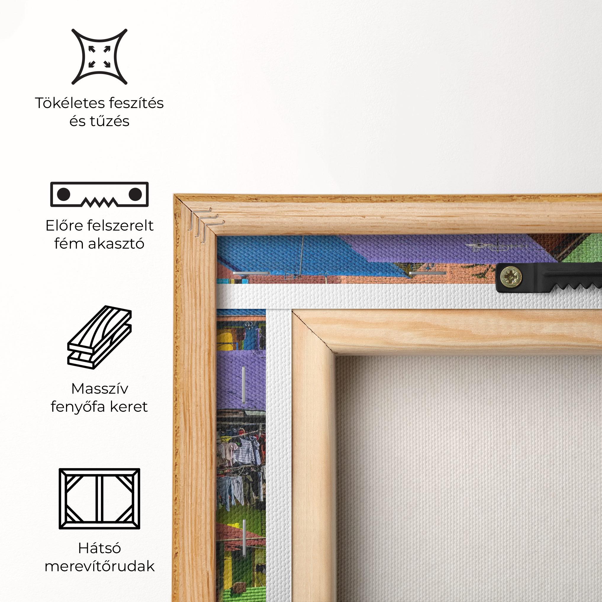 Vászonkép Colorful Small Houses mockup 5