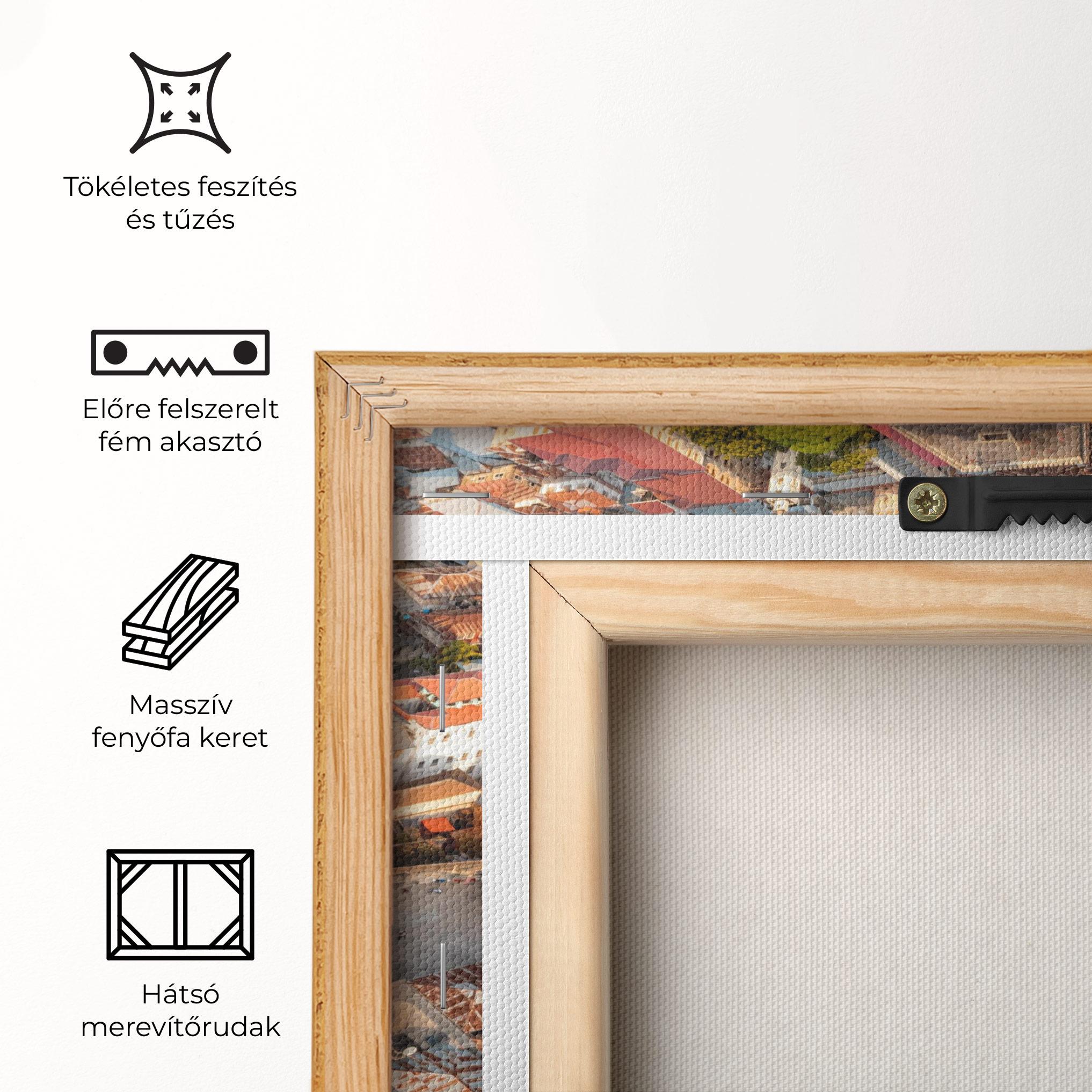 Vászonkép Island Tanzania Buildings mockup 5