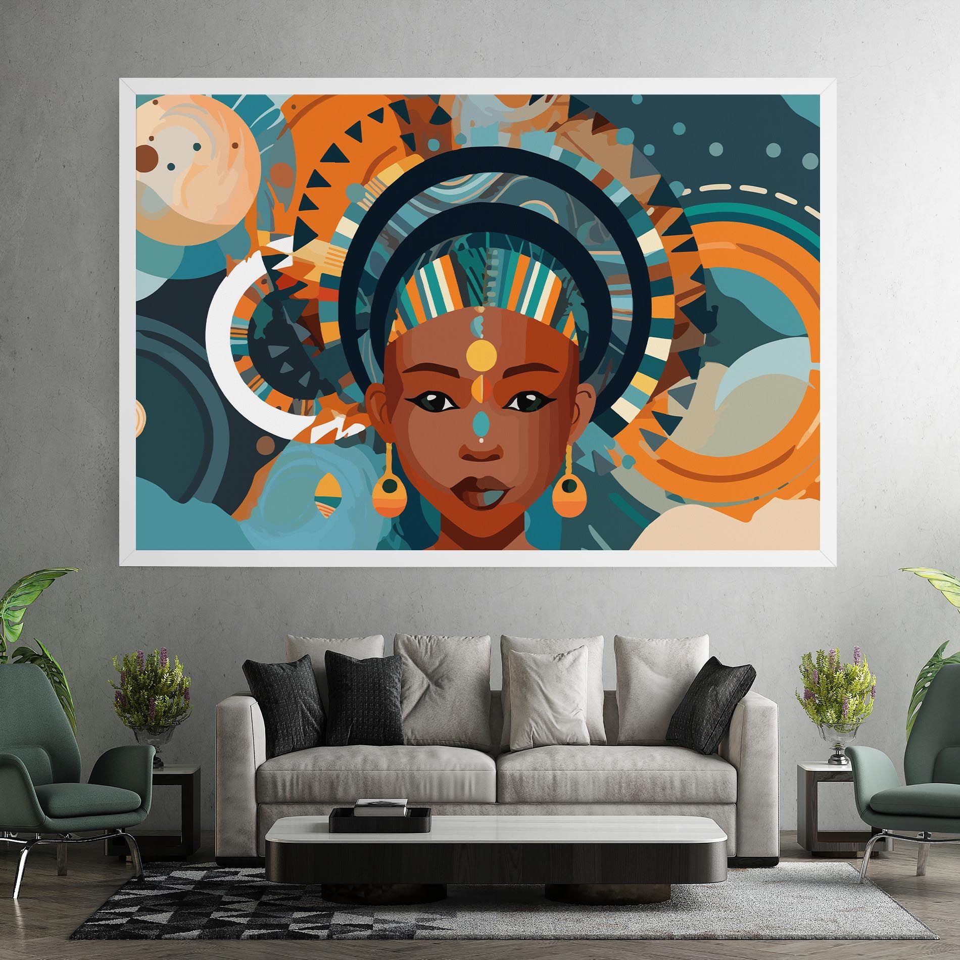 African Colorful Child mockup 7