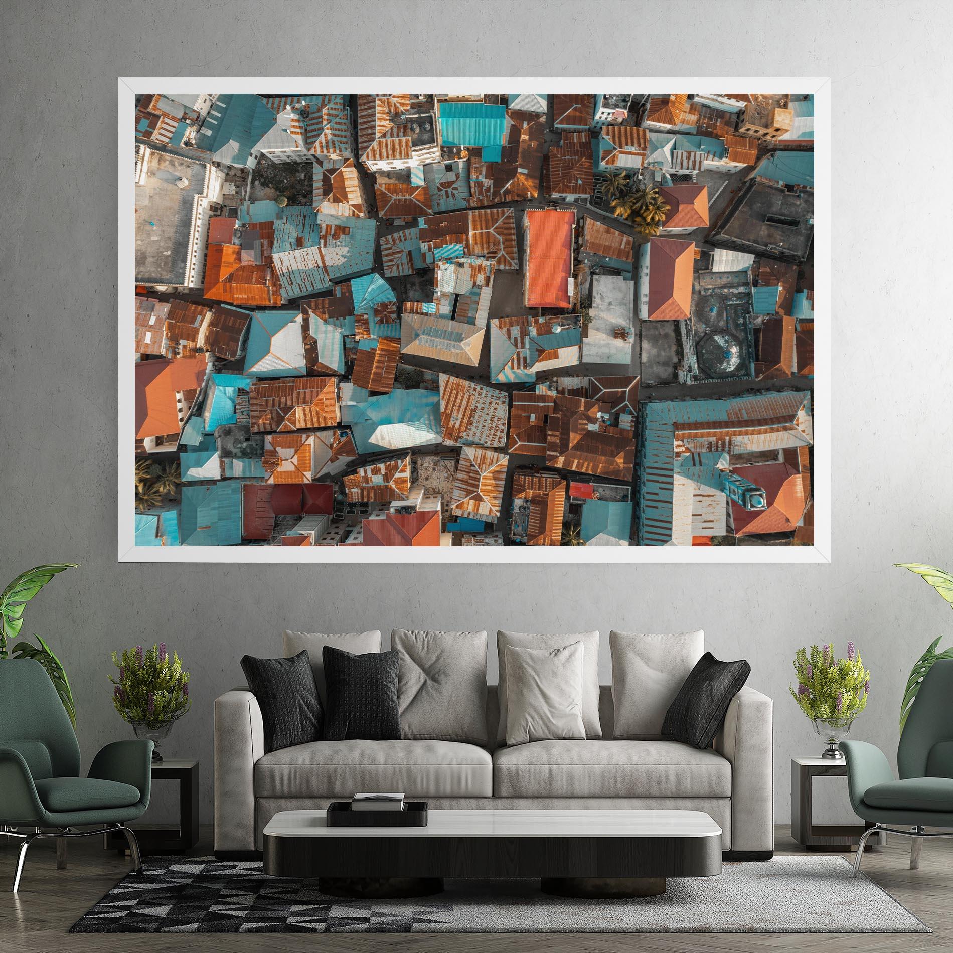 Vászonkép Island Tanzania mockup 7