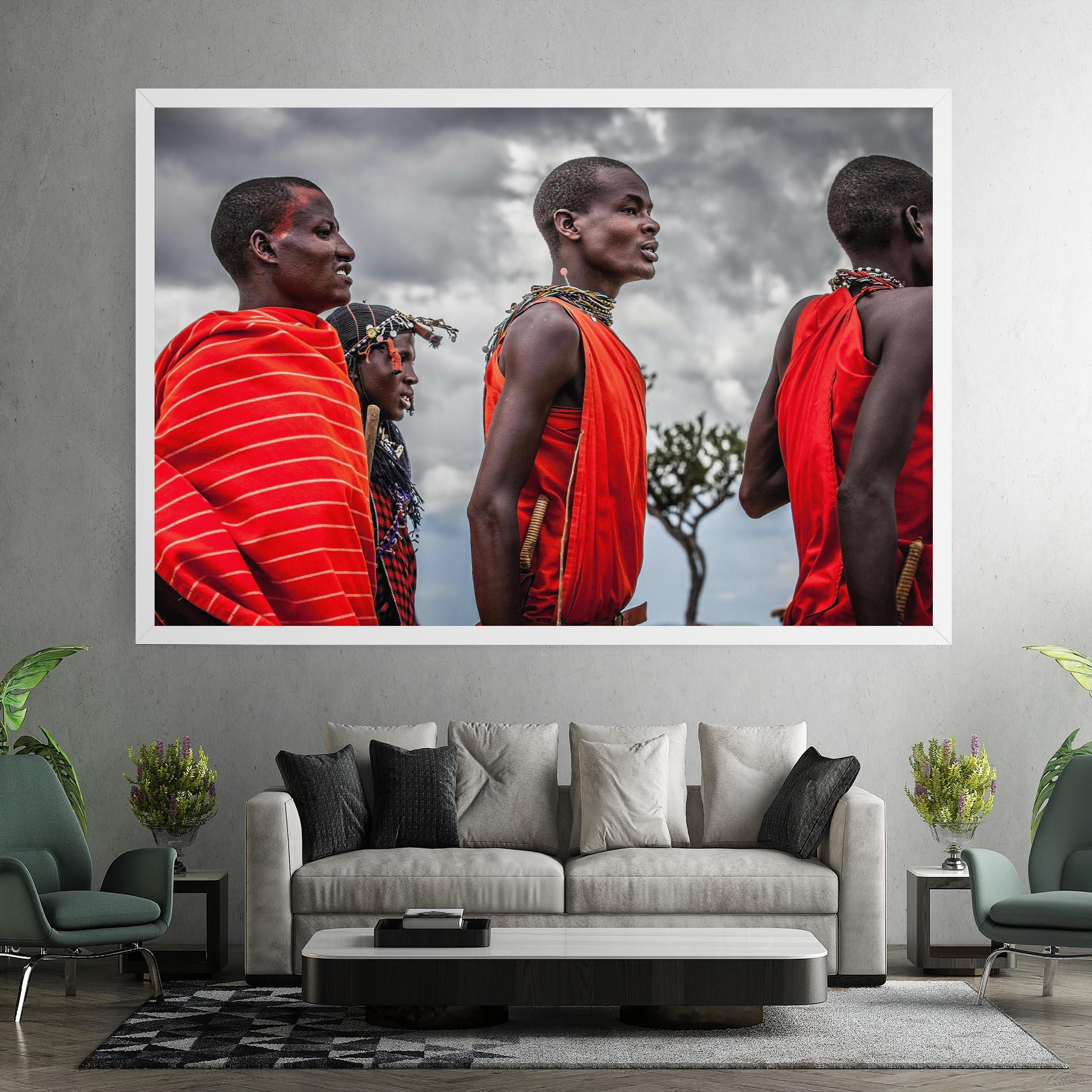 Vászonkép Red African Clothes mockup 7