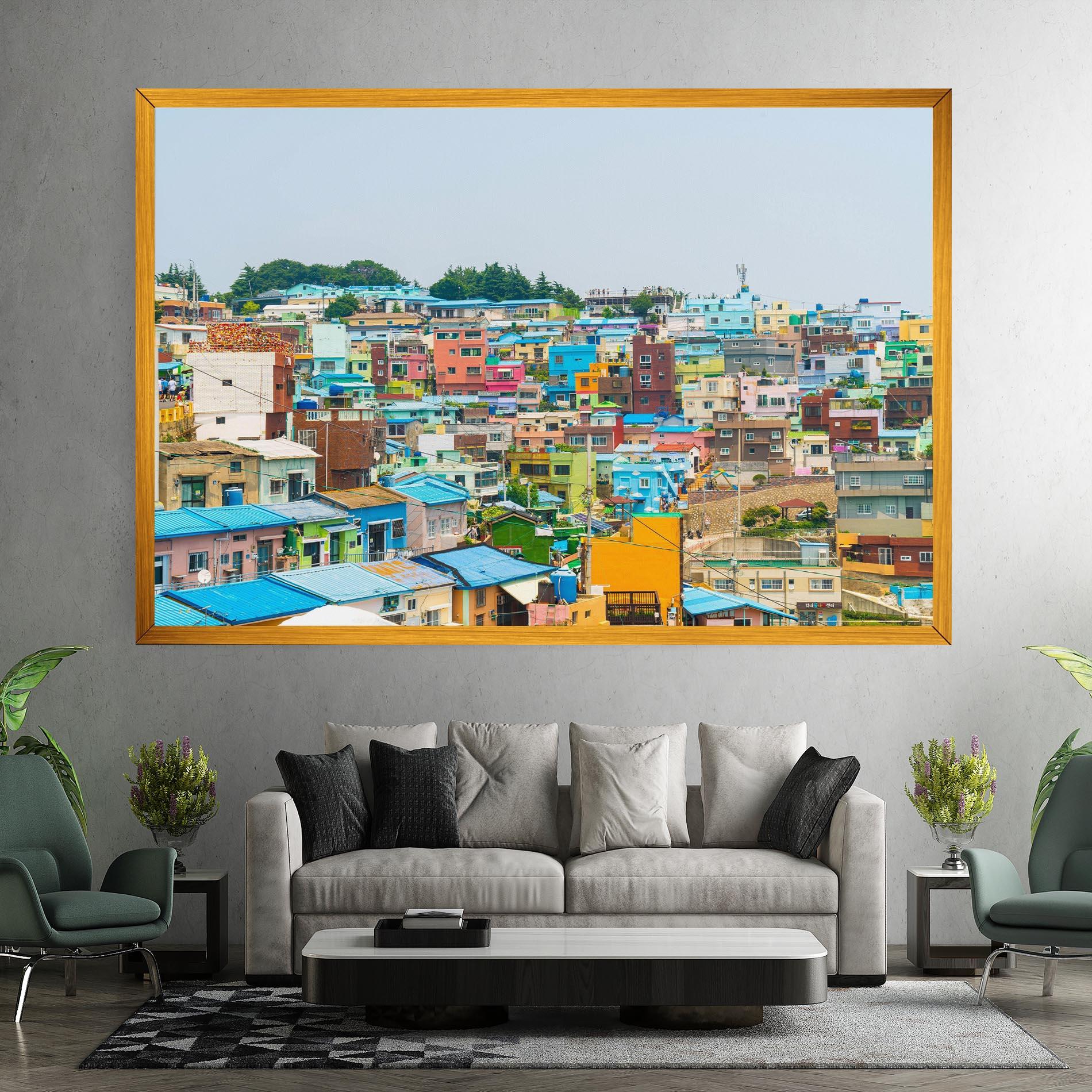 Vászonkép Gamcheon Culture mockup 7
