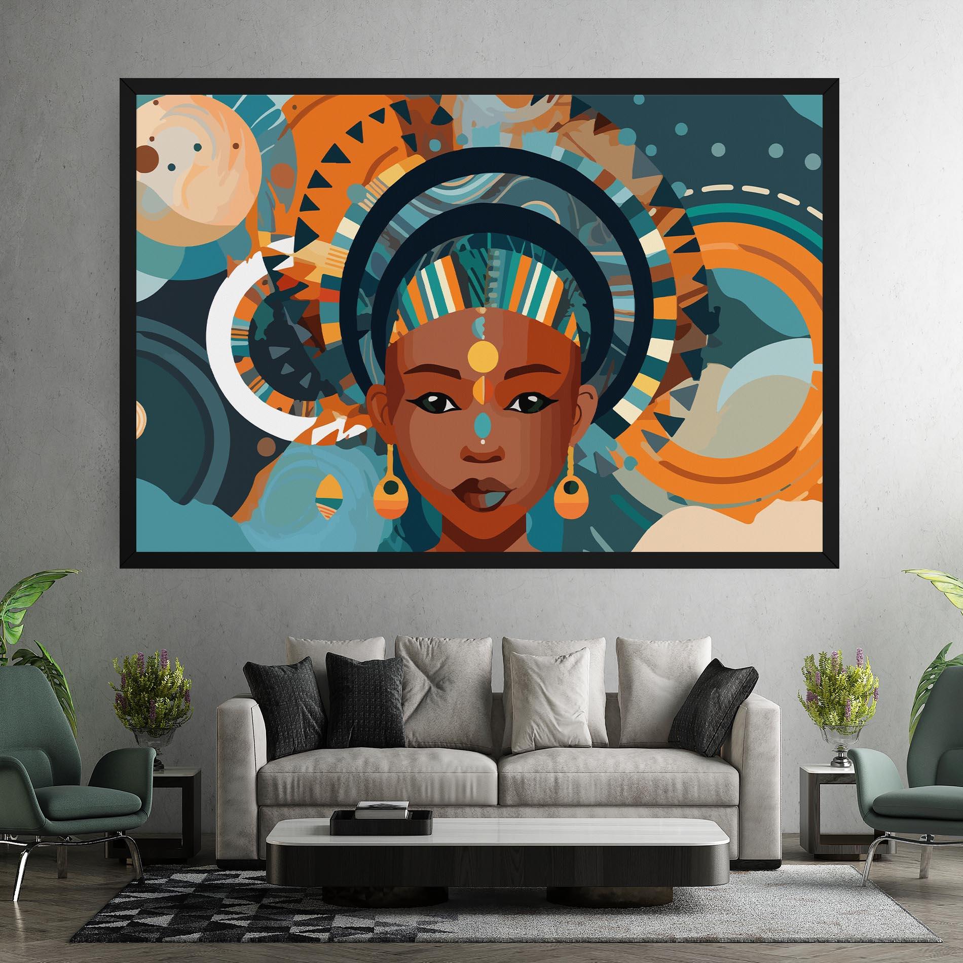 Vászonkép African Colorful Child mockup 7