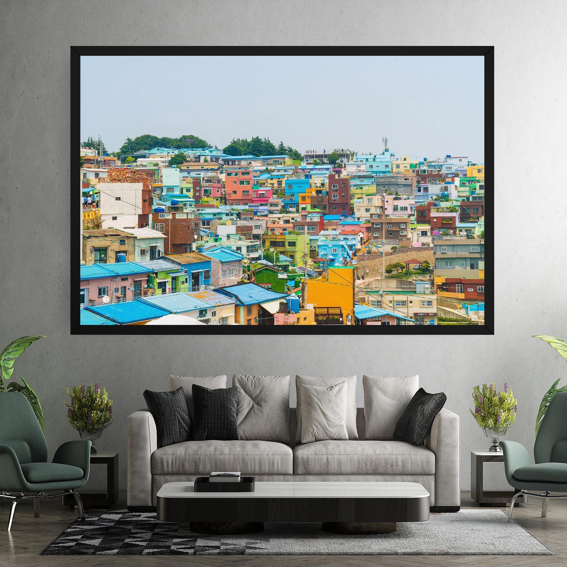 Vászonkép Gamcheon Culture mockup 7