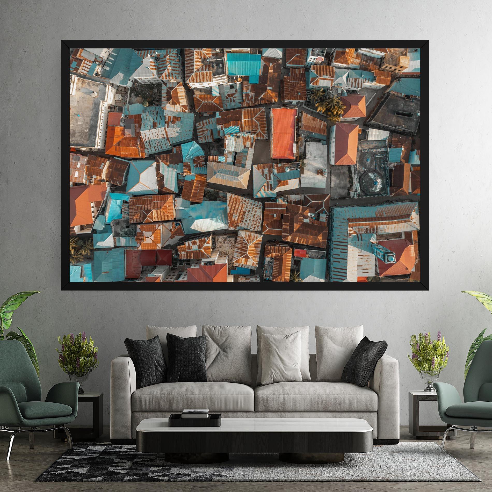 Vászonkép Island Tanzania mockup 7