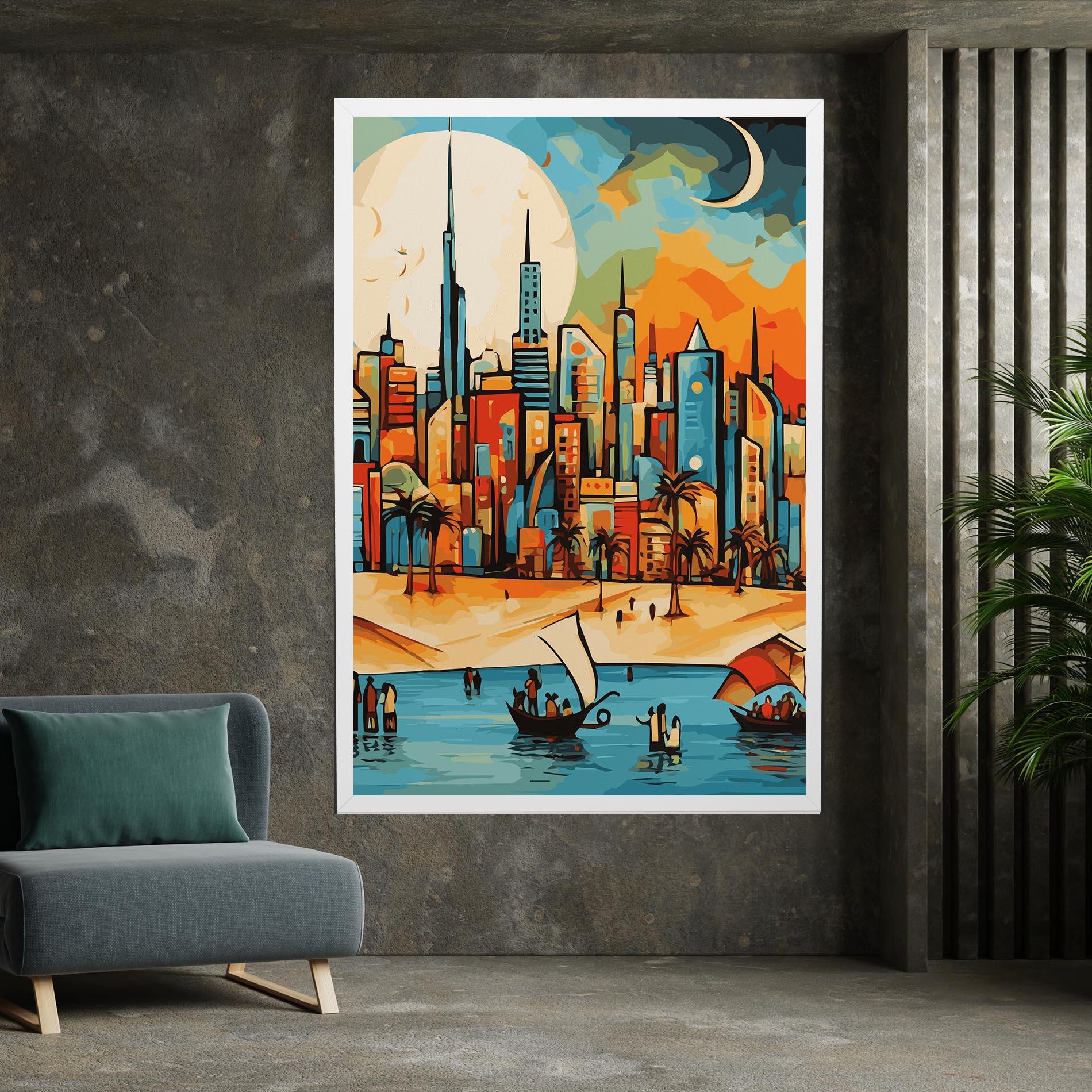 Vászonkép African Moon mockup 7