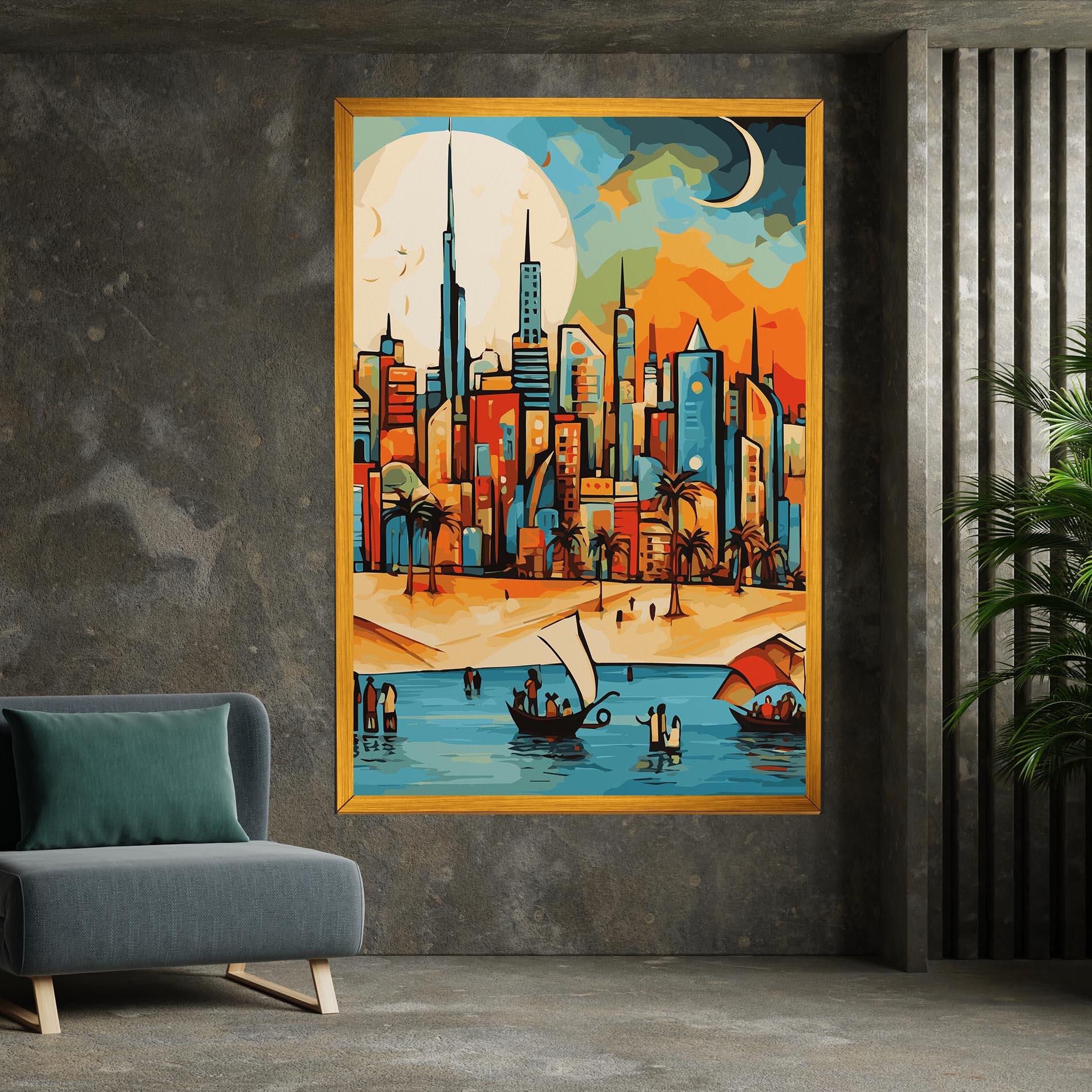 Vászonkép African Moon mockup 7