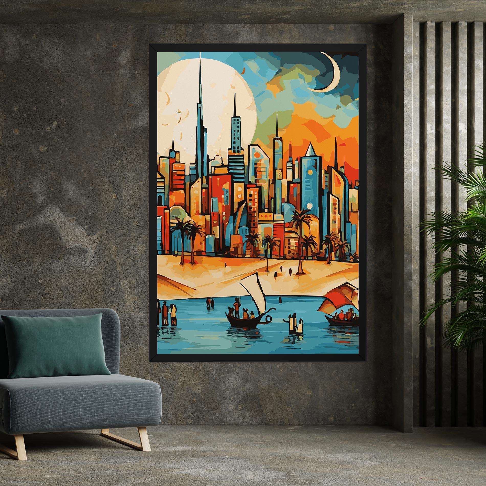 Vászonkép African Moon mockup 7