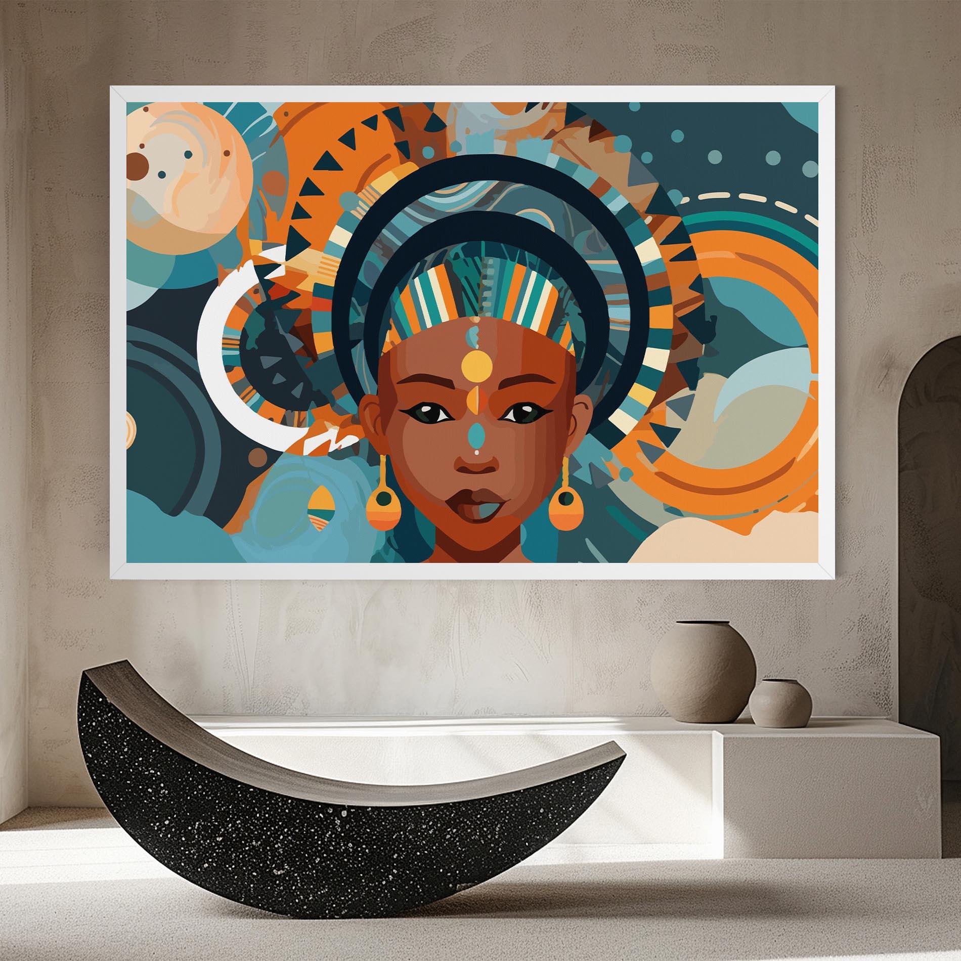 Vászonkép African Colorful Child mockup 8