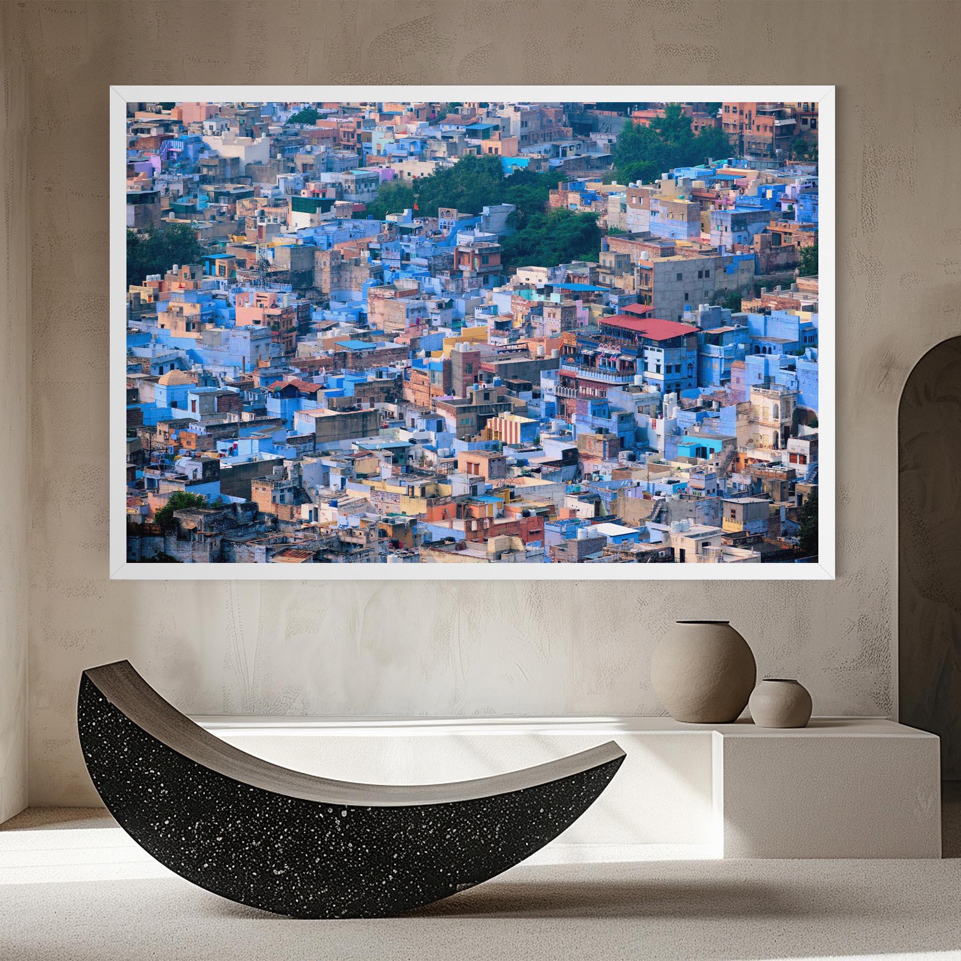 Vászonkép Blue City India mockup 8