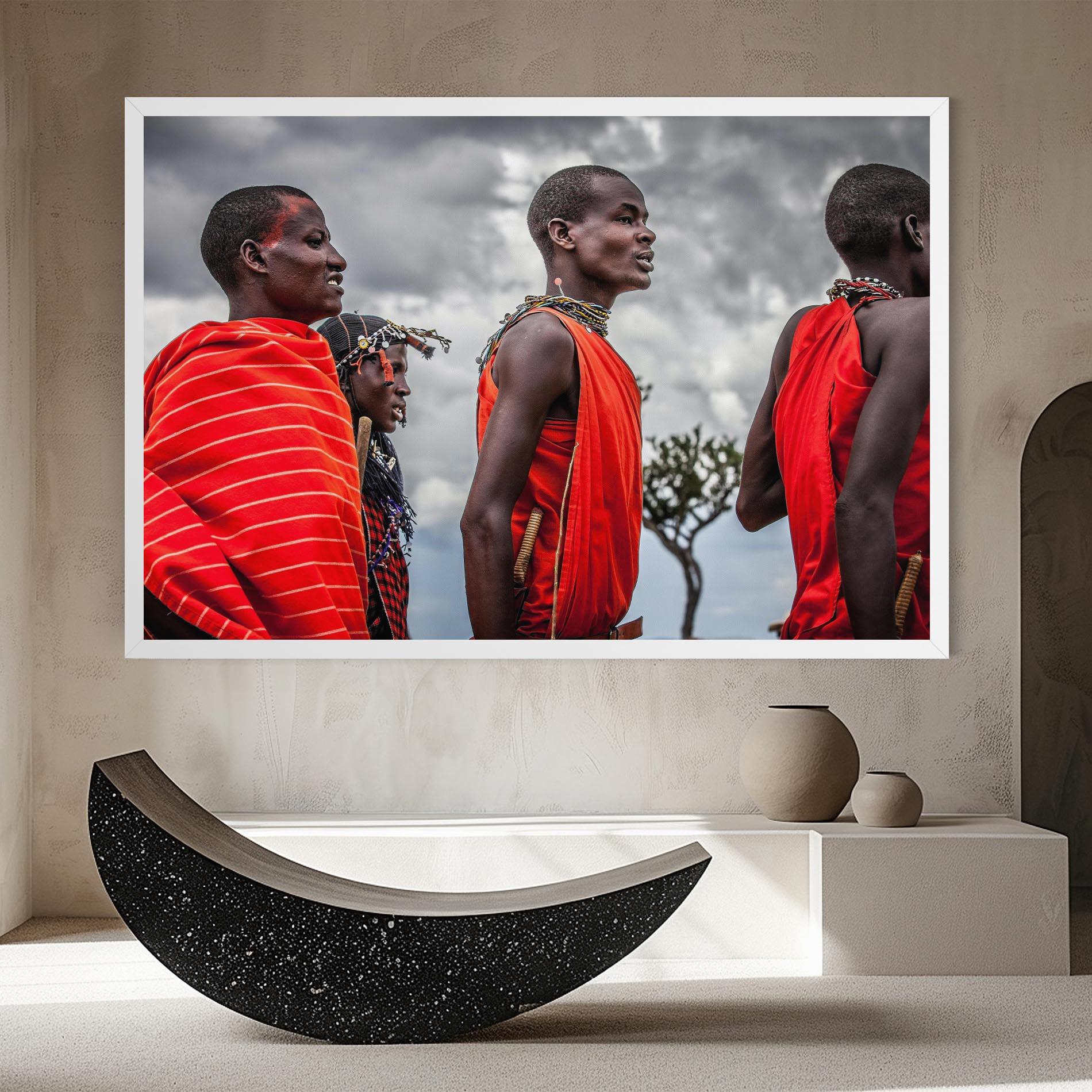 Vászonkép Red African Clothes mockup 8