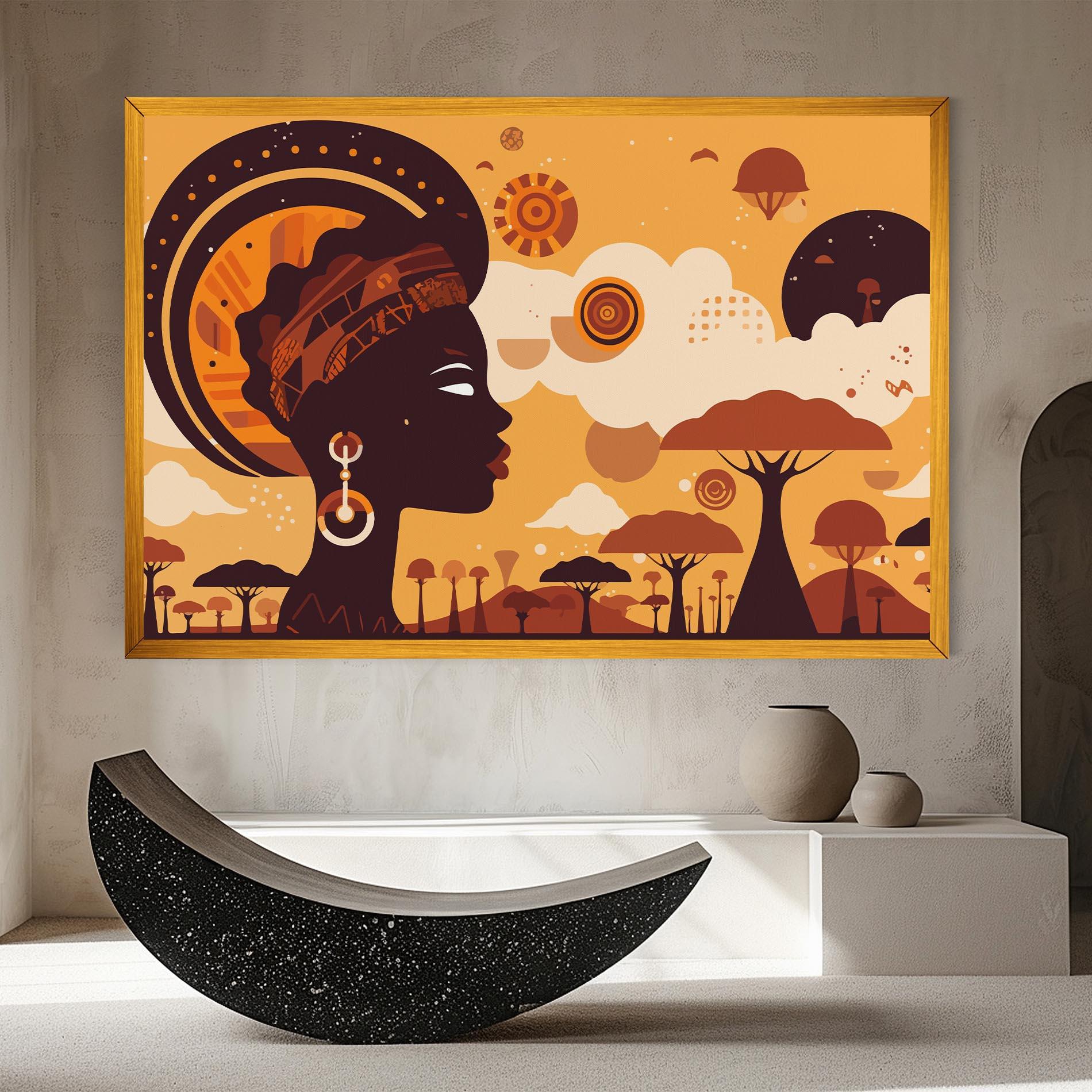 Vászonkép African Art mockup 8