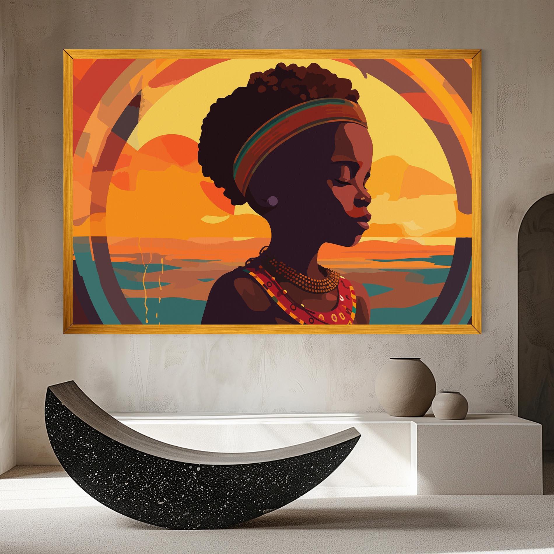 Vászonkép African Pretty Child mockup 8