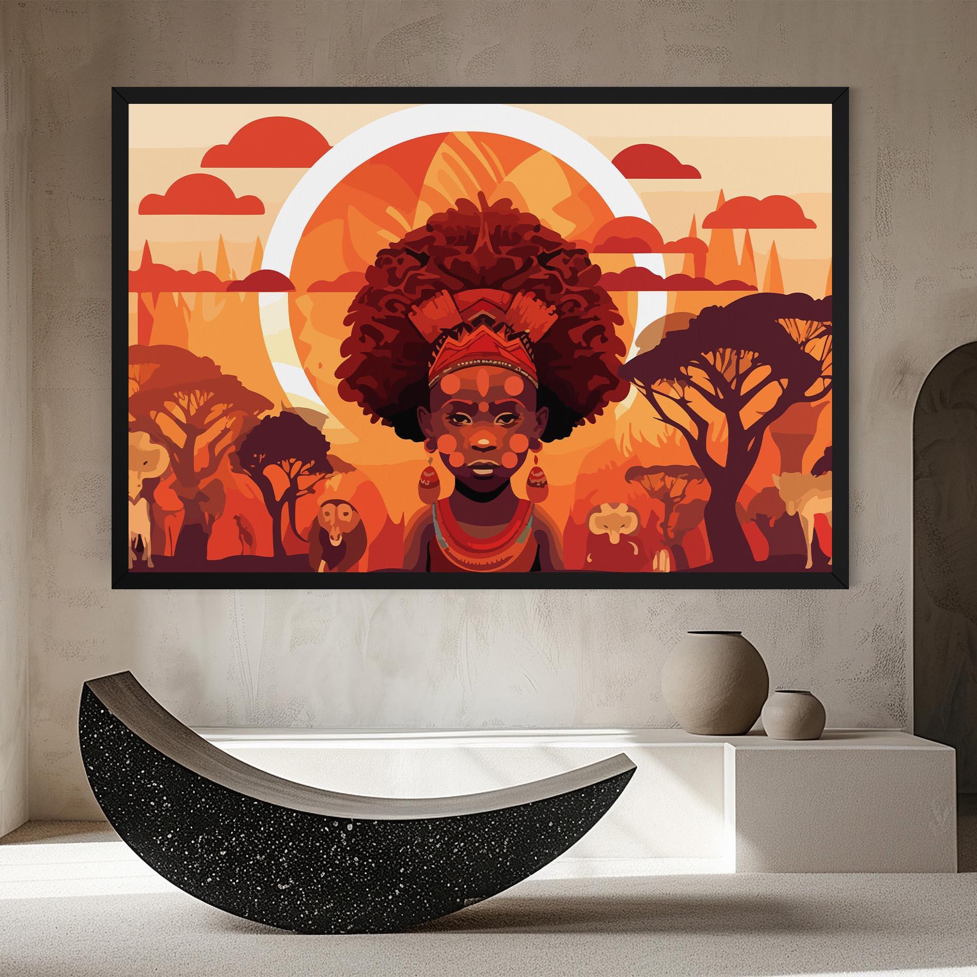 Vászonkép African Chid mockup 8