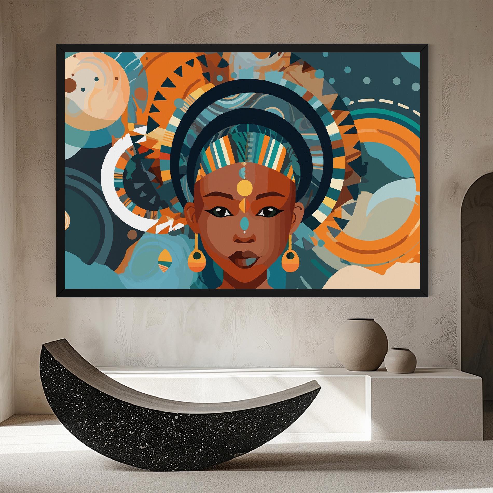 Vászonkép African Colorful Child mockup 8