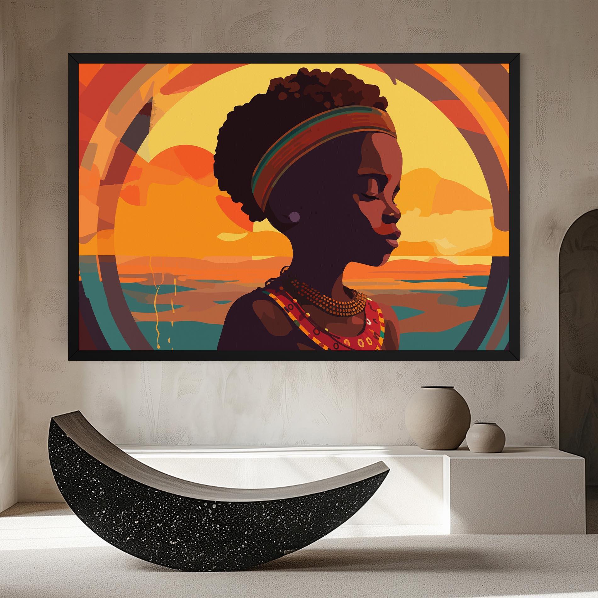 Vászonkép African Pretty Child mockup 8