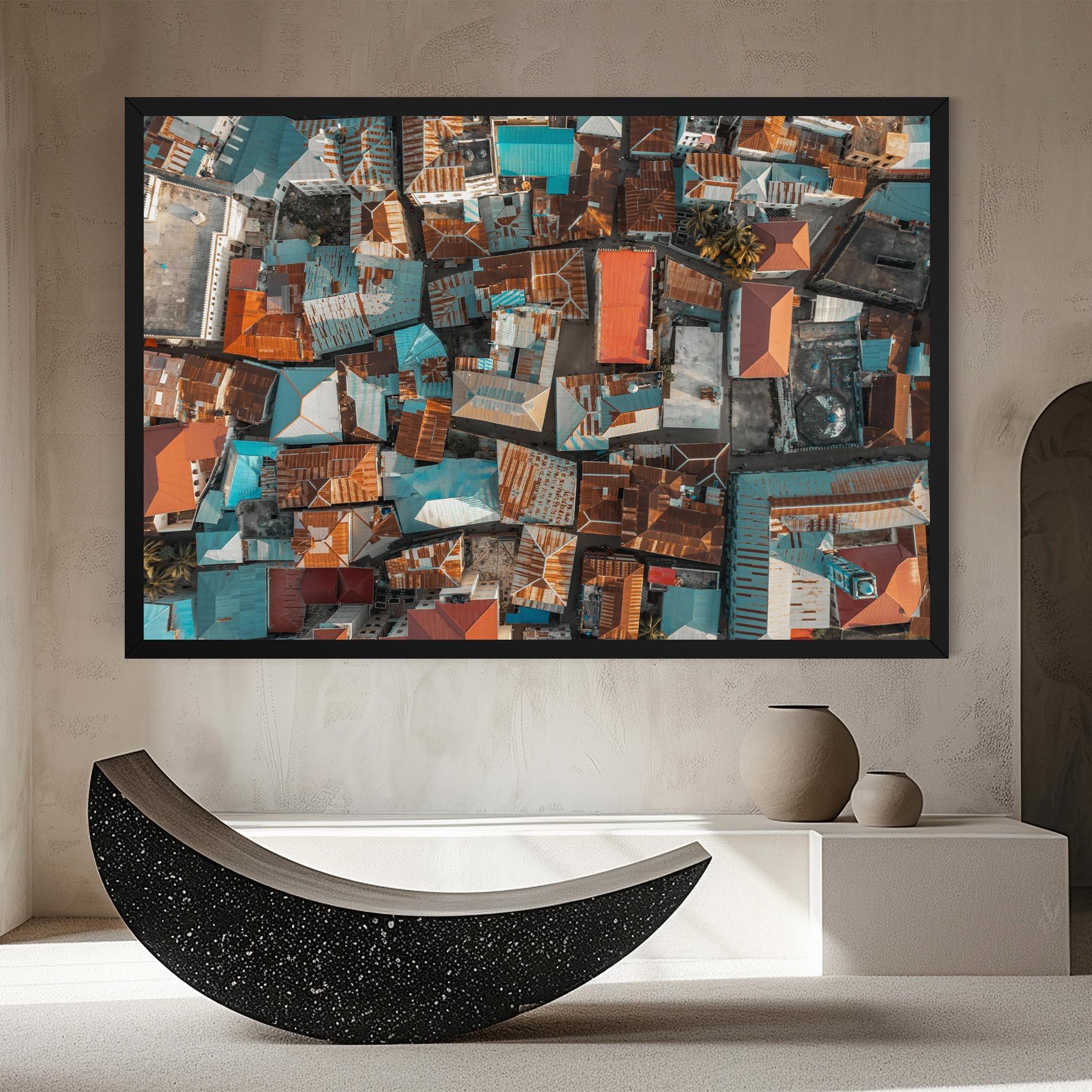 Vászonkép Island Tanzania mockup 8