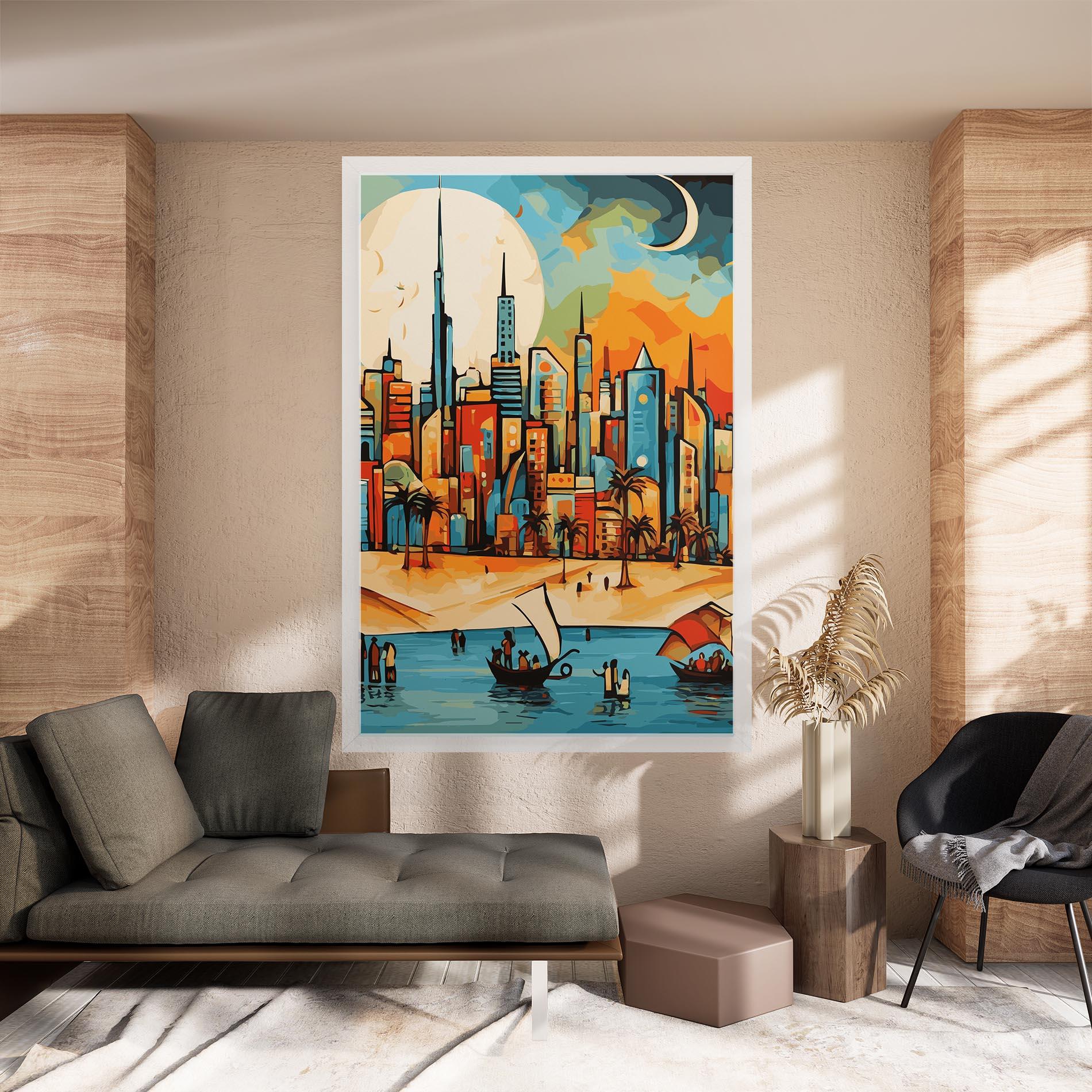 Vászonkép African Moon mockup 8