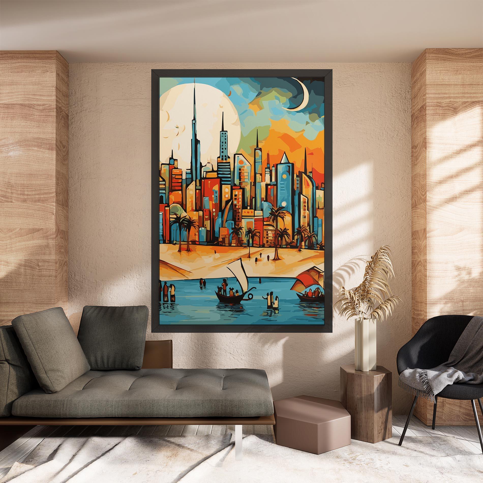 Vászonkép African Moon mockup 8