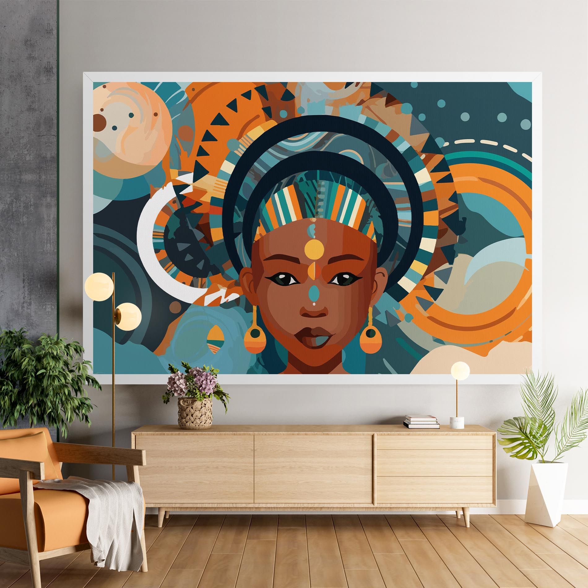 African Colorful Child mockup 9