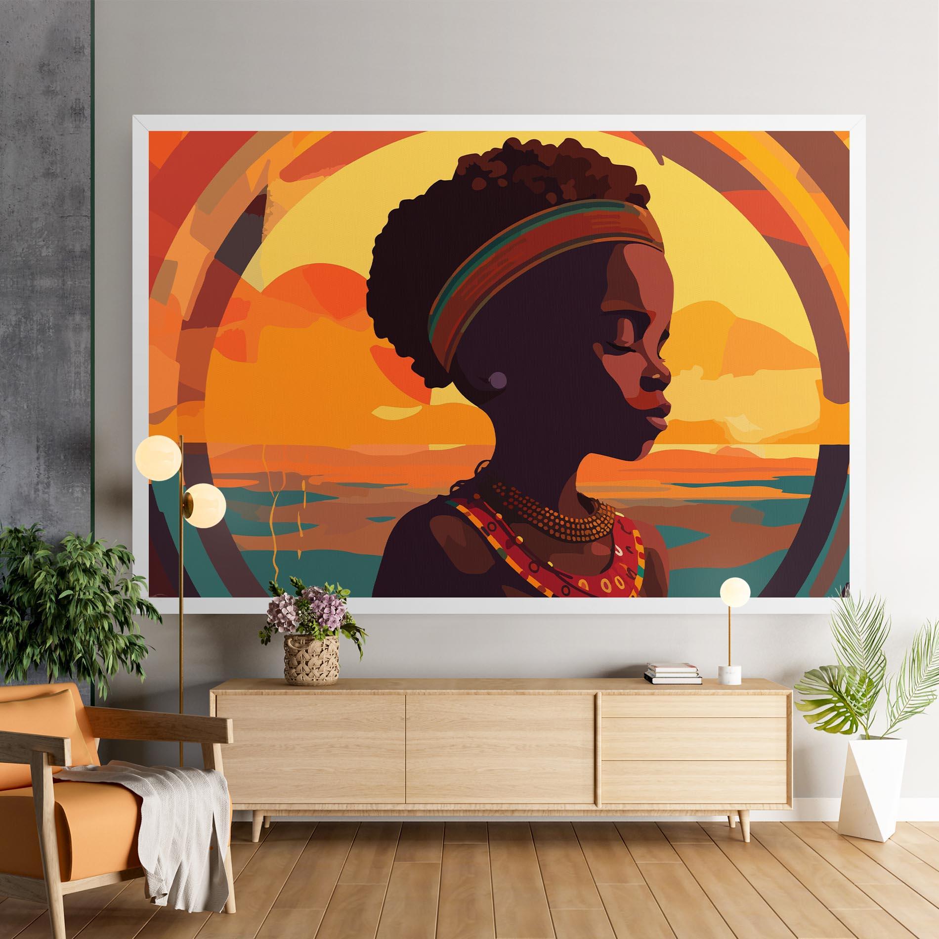 Vászonkép African Pretty Child mockup 9