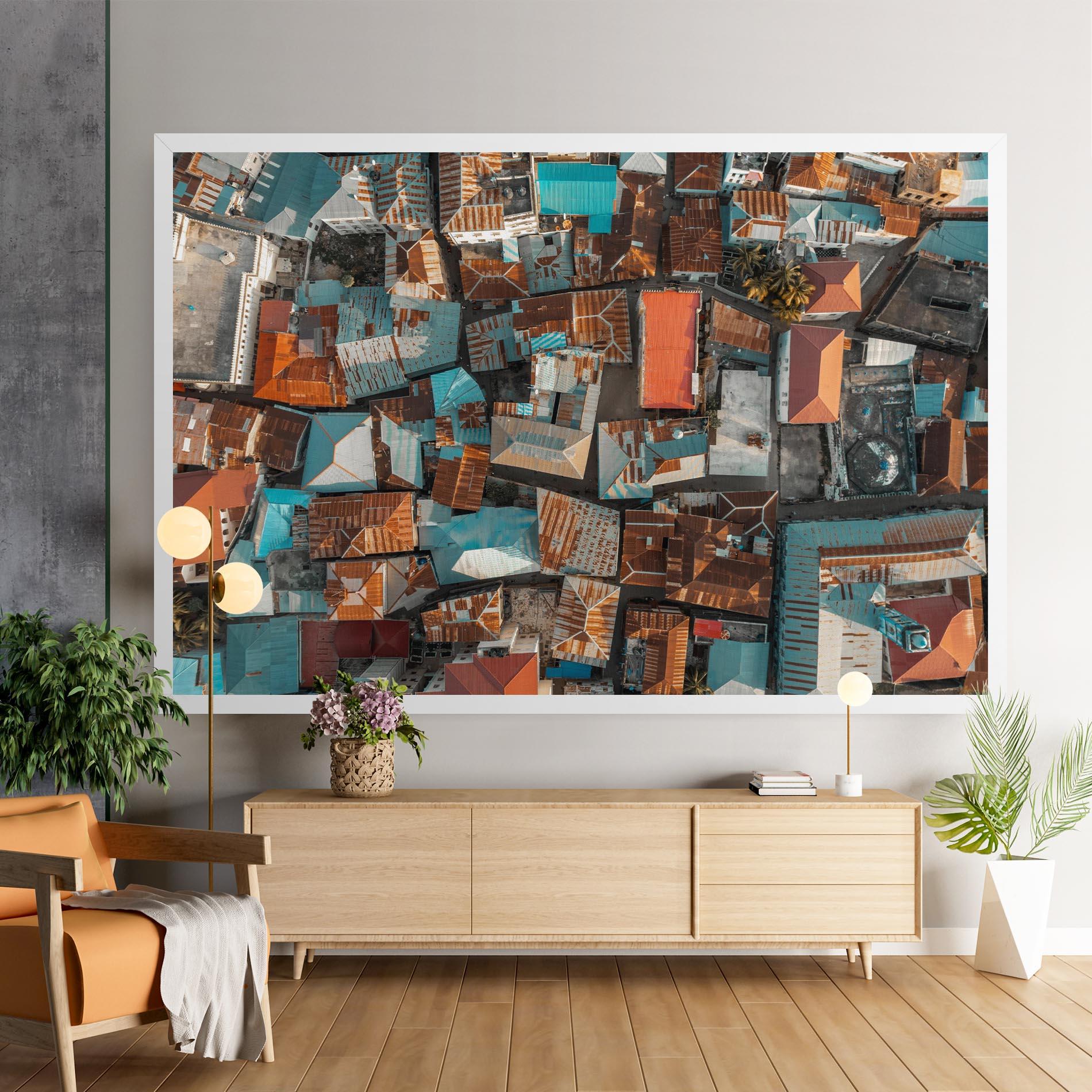 Vászonkép Island Tanzania mockup 9