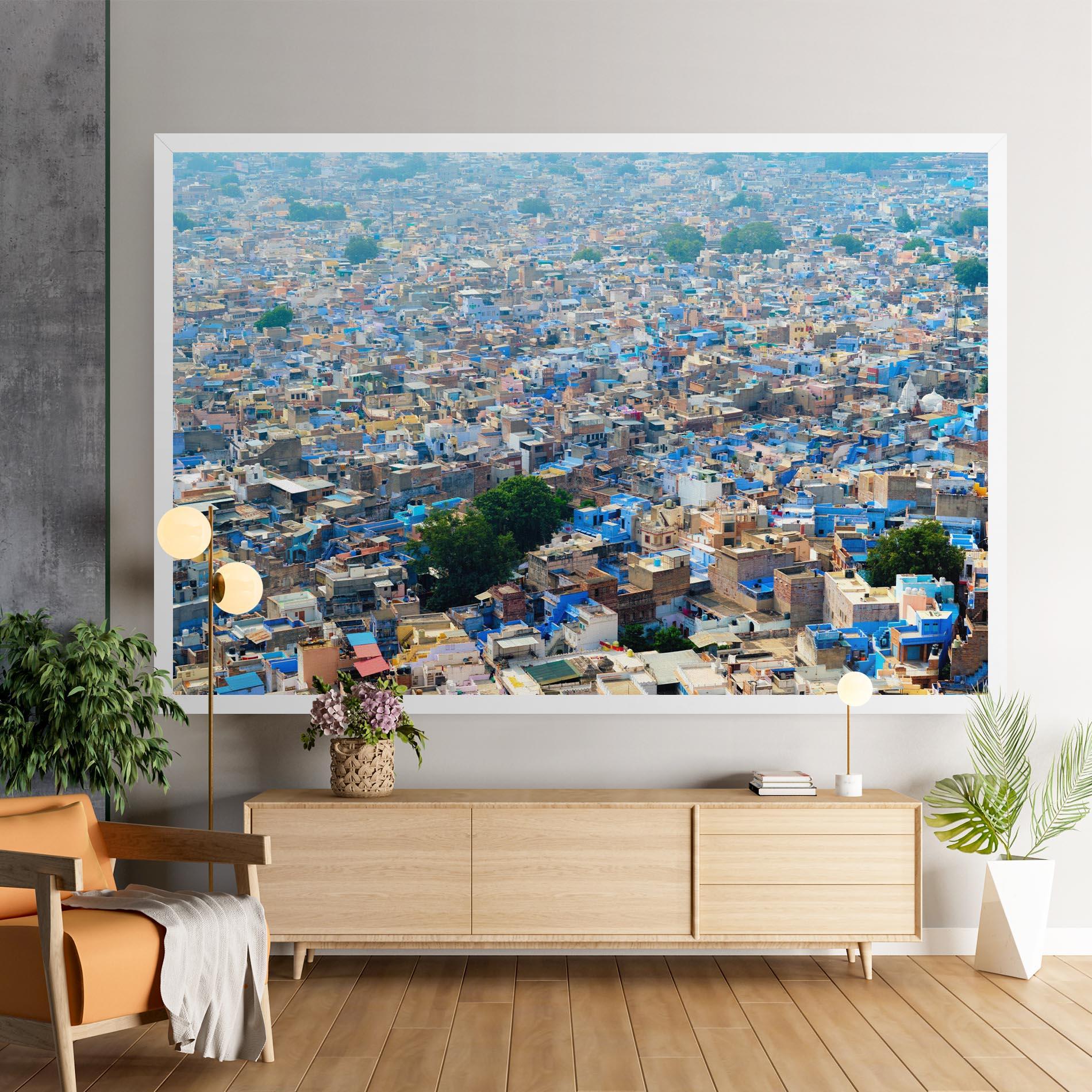 Vászonkép Rajasthan India Buildings mockup 9