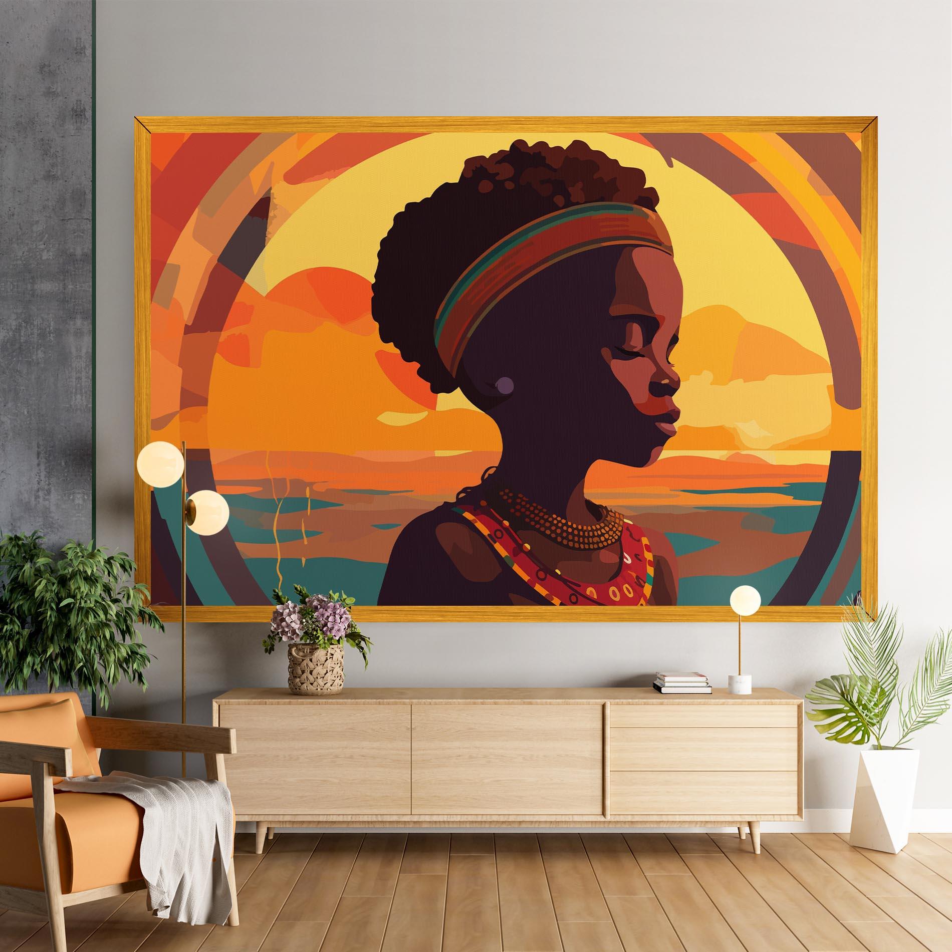 Vászonkép African Pretty Child mockup 9