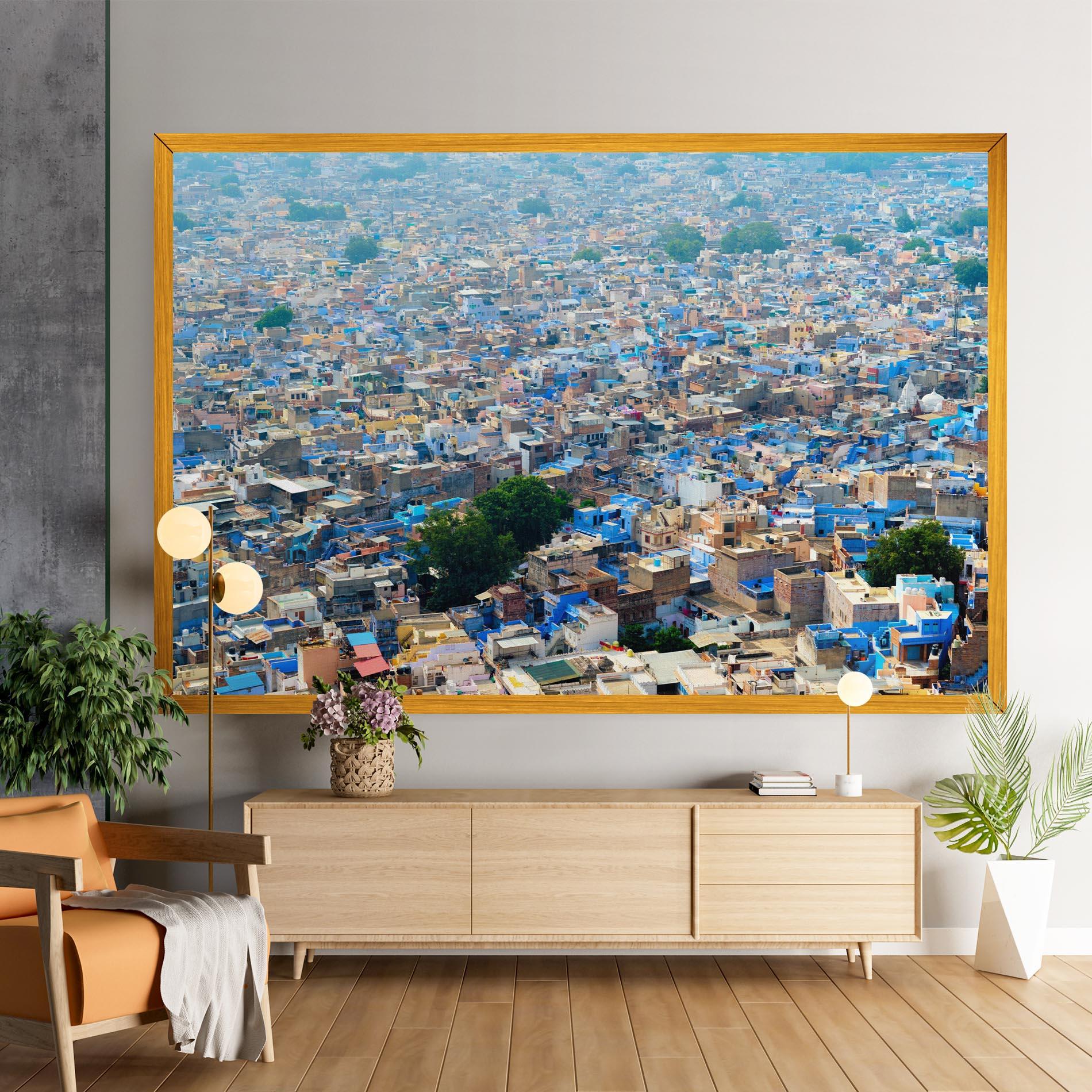 Vászonkép Rajasthan India Buildings mockup 9